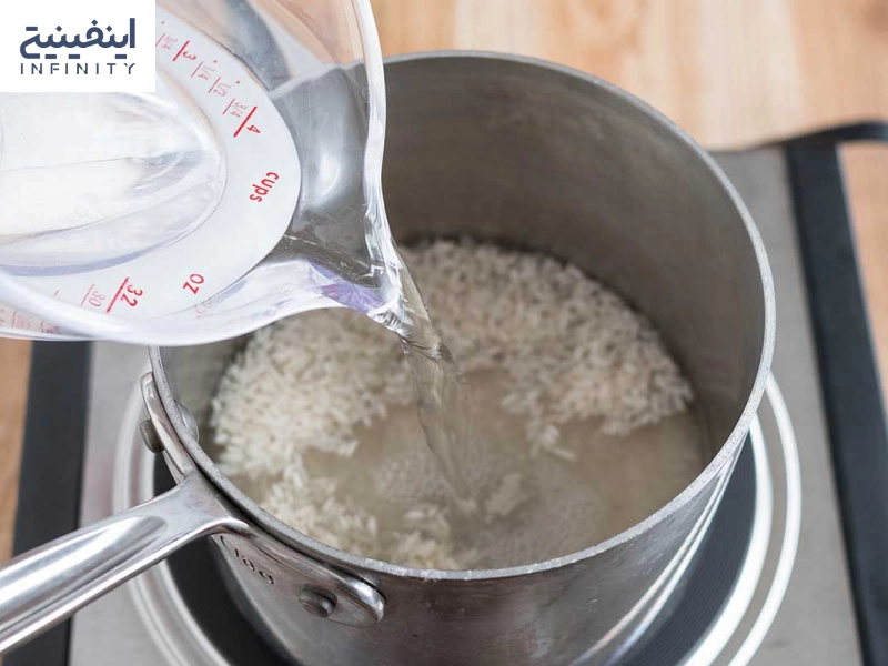 آبکش و دم کردن برنج