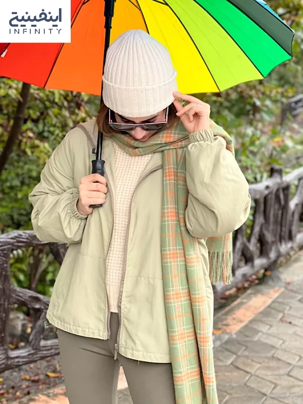 استایل پاییزی دخترانه با هودی