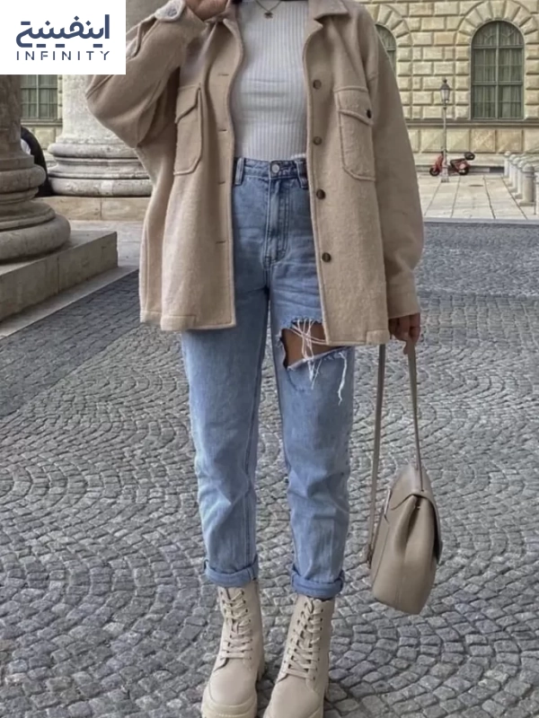 استایل پاییزی دخترانه با هودی