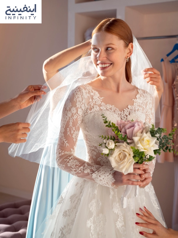 مدل لباس عروس بلند جدید