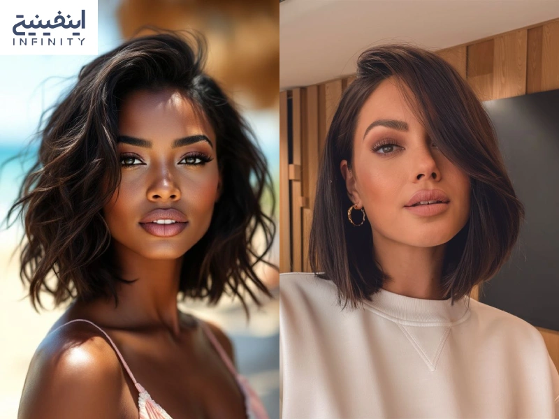 مدل مو برای صورت های کشیده