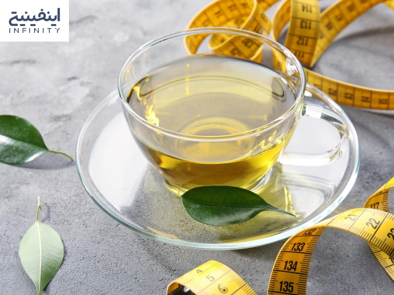 خواص چای سبز برای لاغری شکم و پهلو + نحوه مصرف