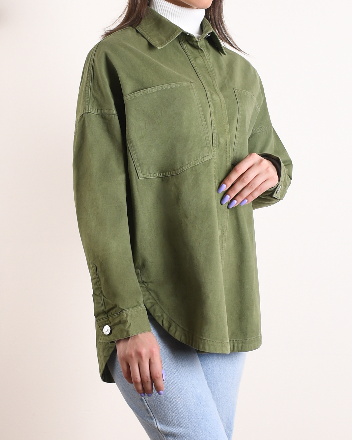 کت جین رنگی H005