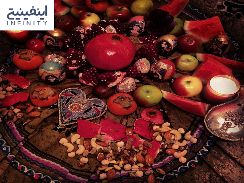 عکس خفن تزیین هدایای شب یلدا برای عروس