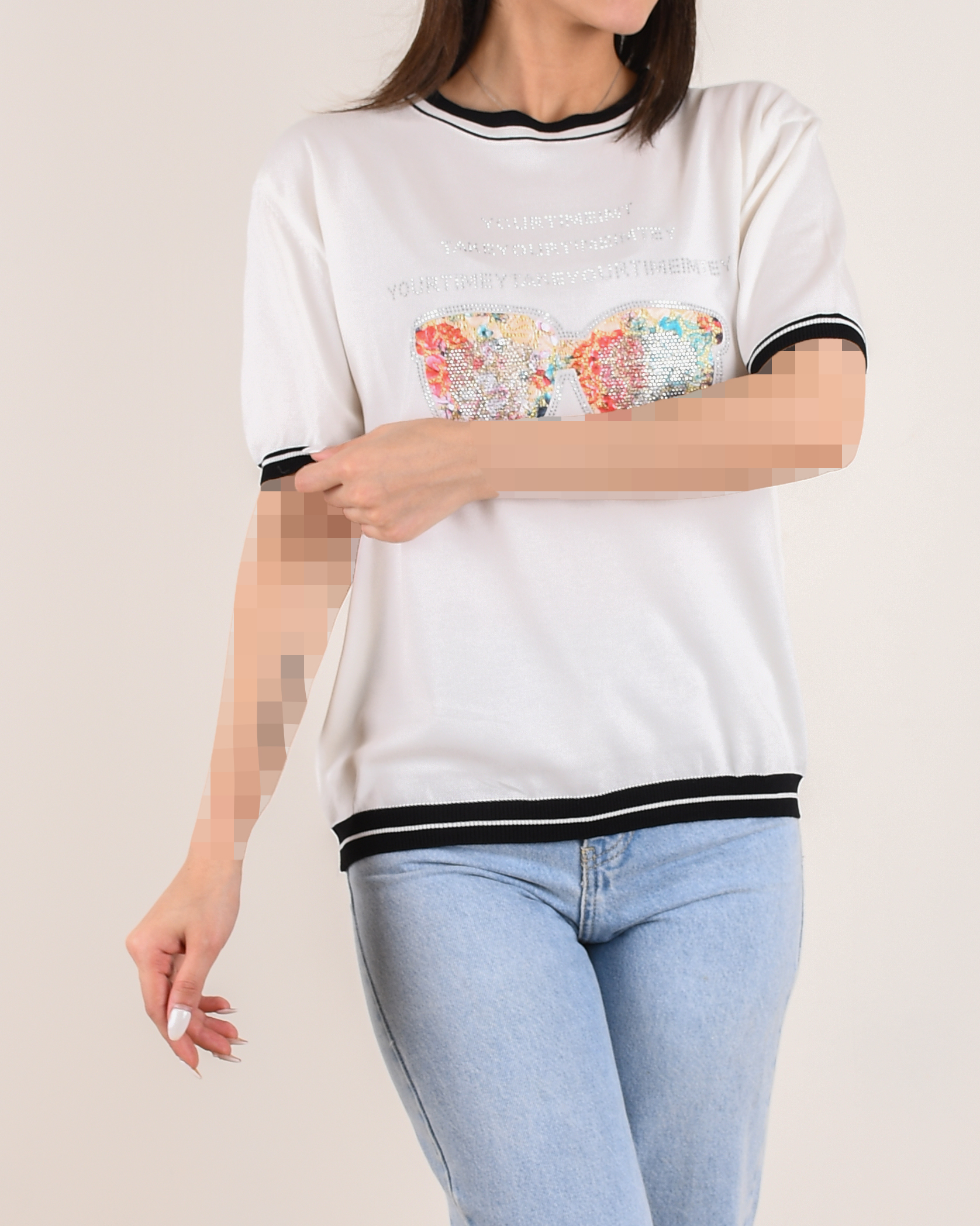 تیشرت بافت طرحدار OppsiH00209