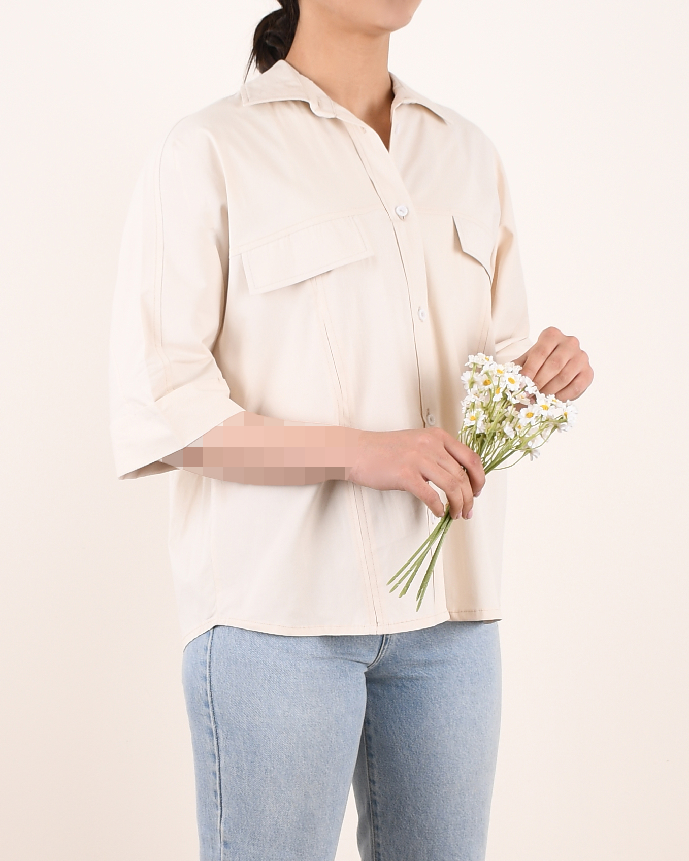 شومیز جیب نما C00115