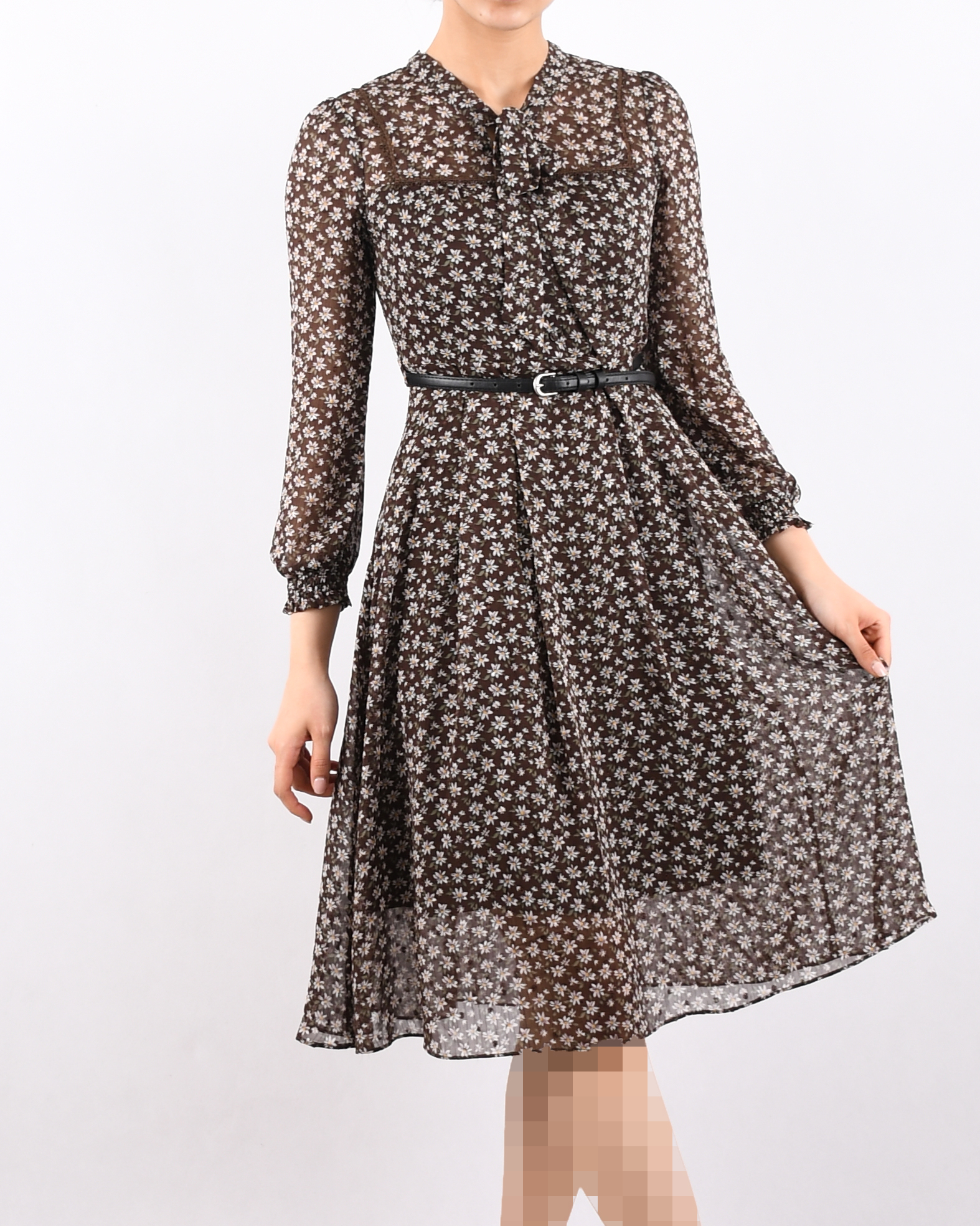 پیراهن حریر بابونه C00156