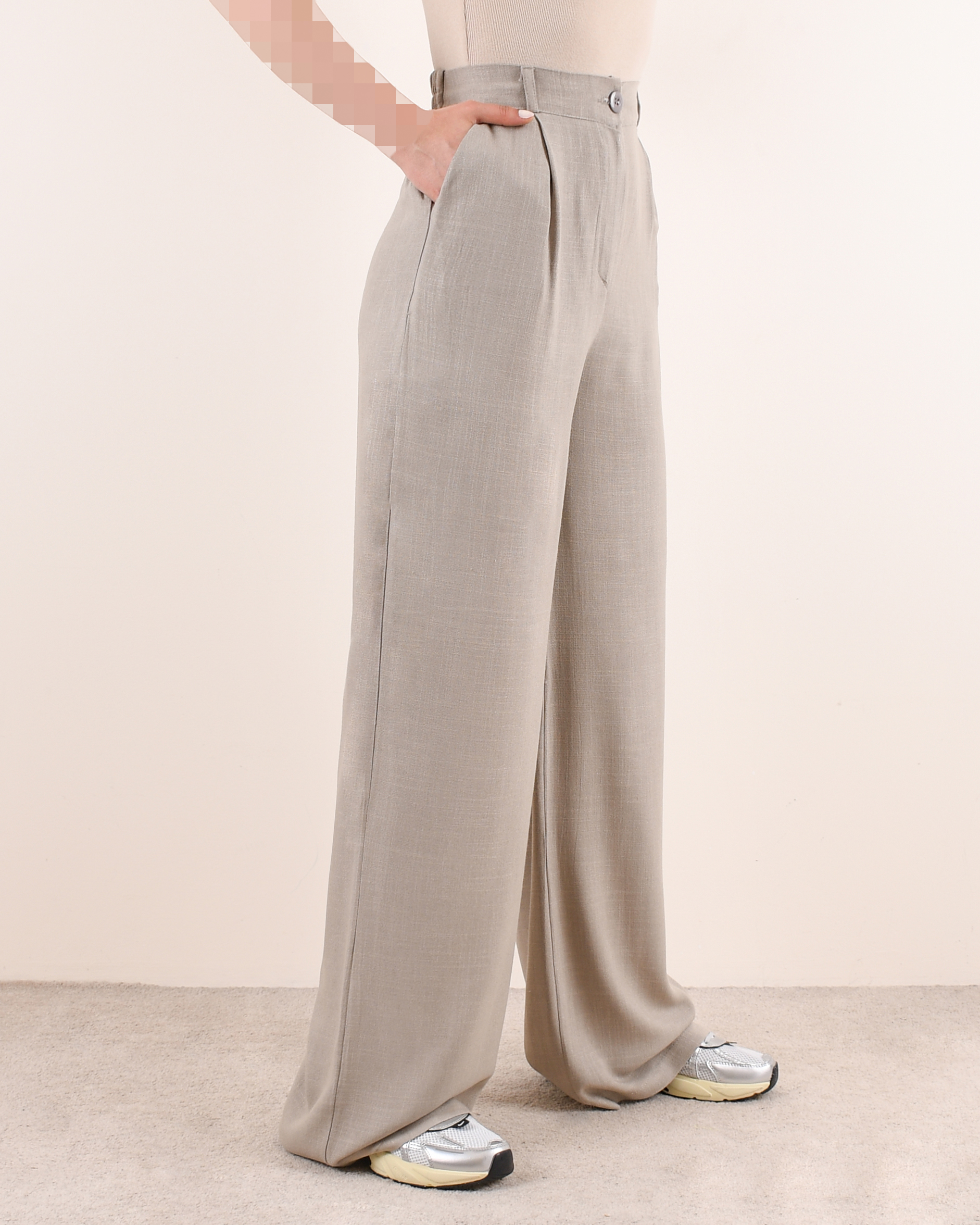 شلوار لینن اسلپ D00248