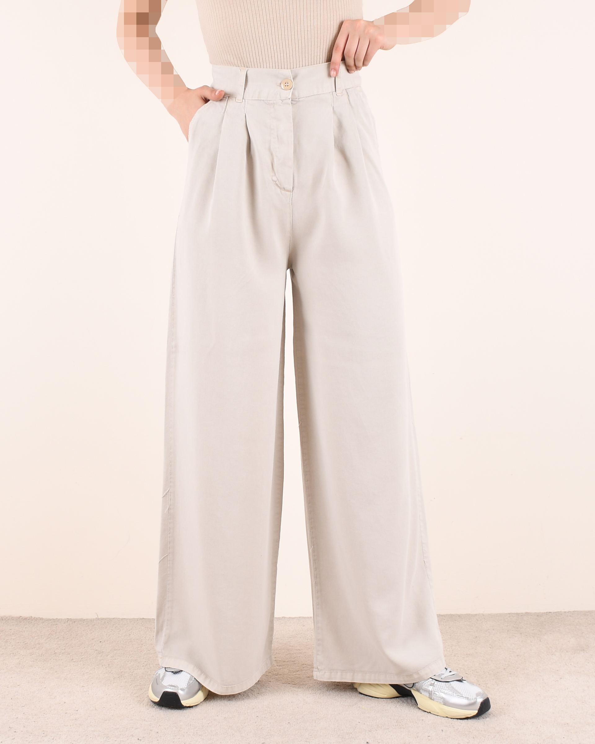 شلوار کتان سیلک D00249