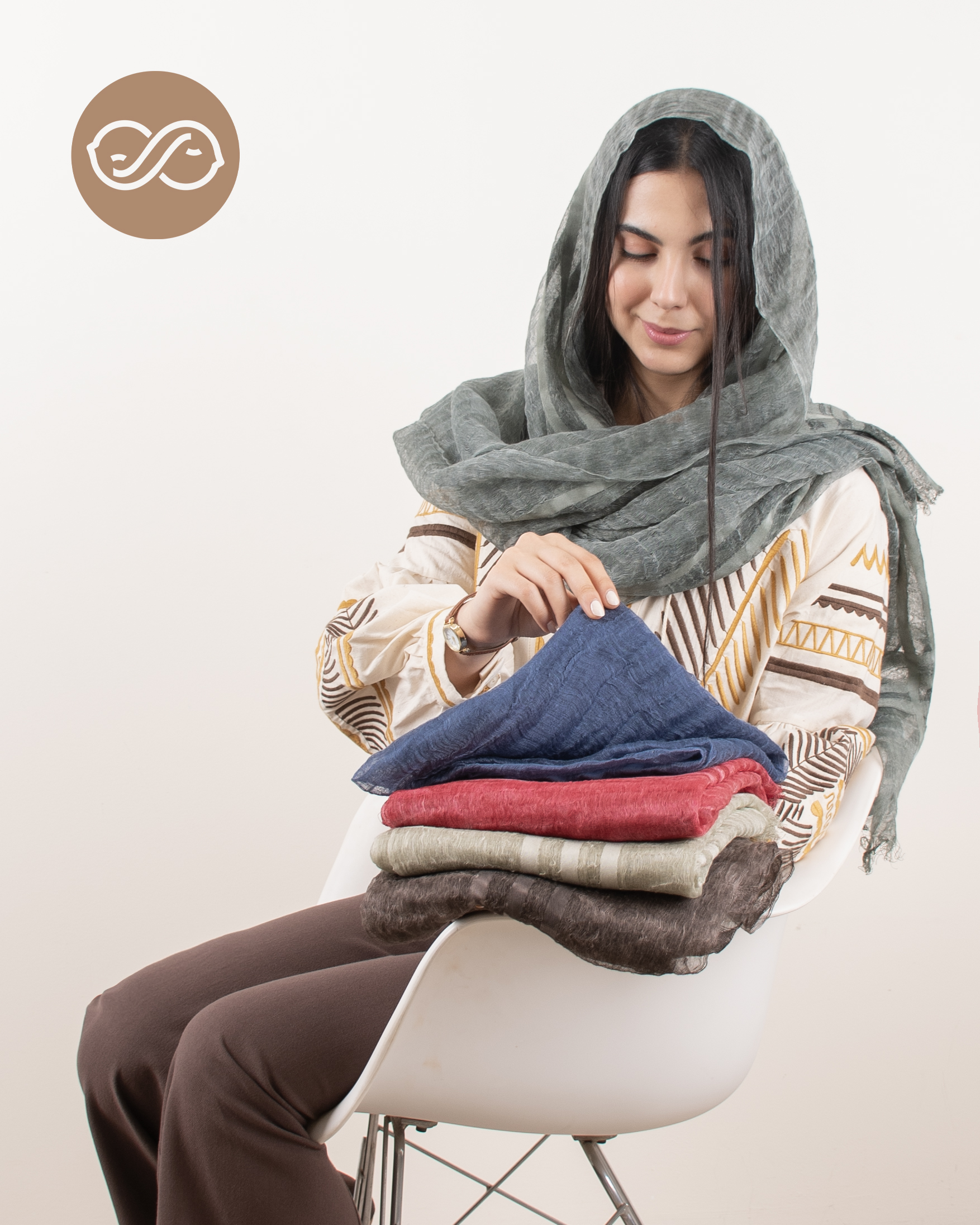 شال لینن ایتالیایی OppsiS00637