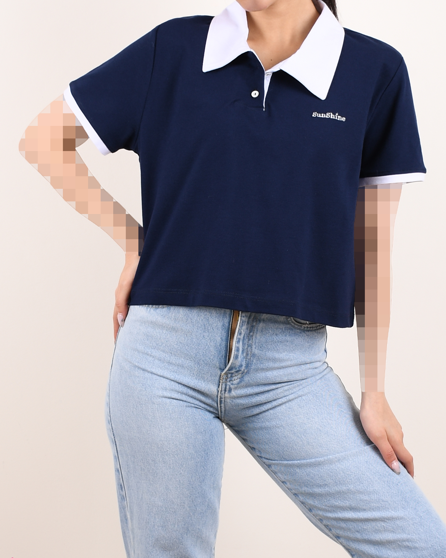 تیشرت یقه دار C00412