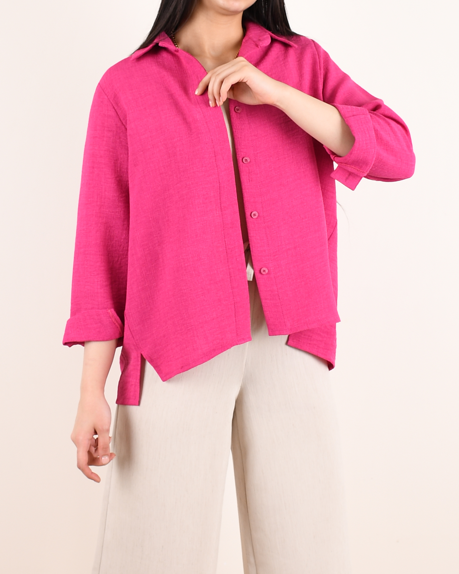 شومیز یقه دار C0035