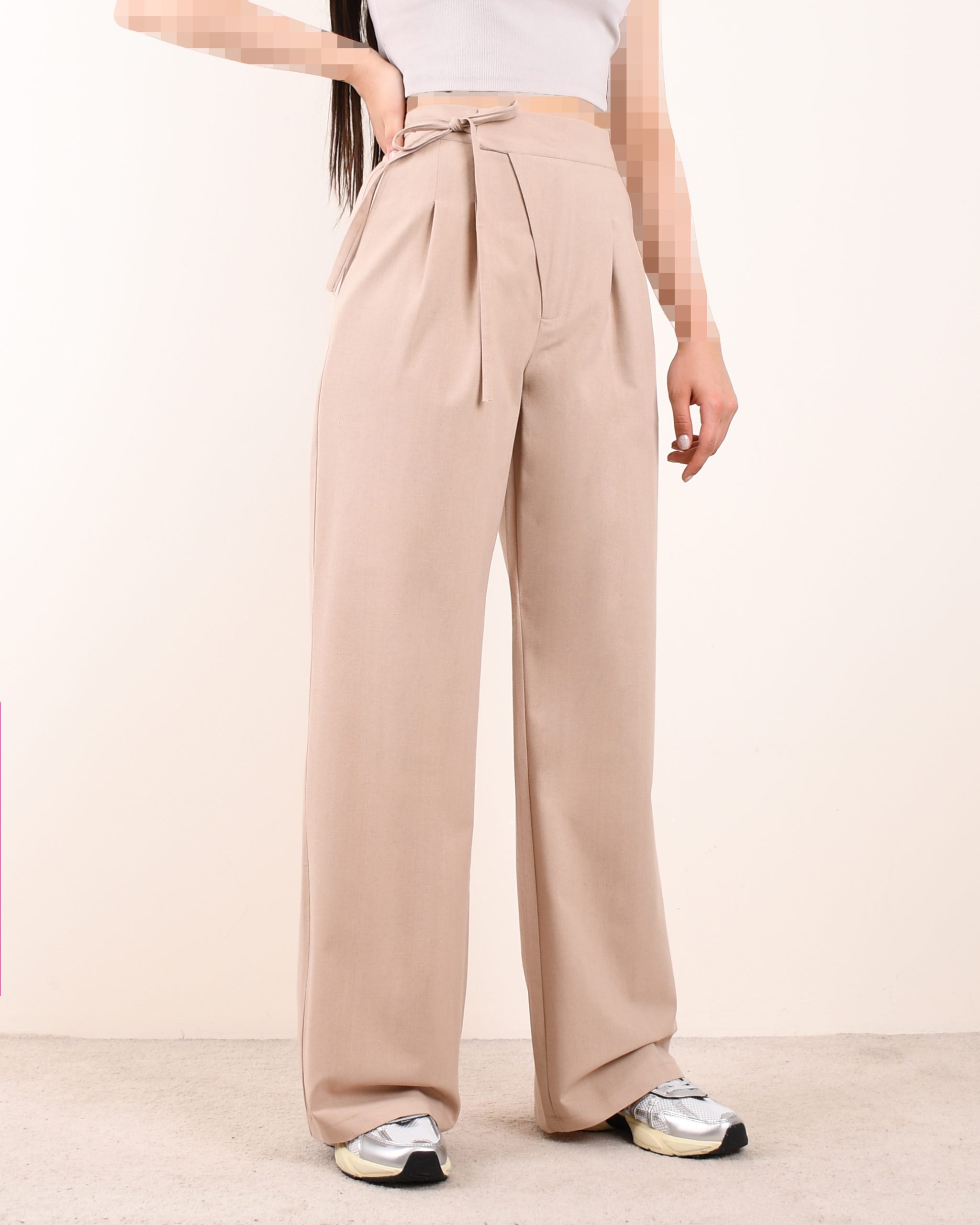 شلوار بگ بند دار SHC00225