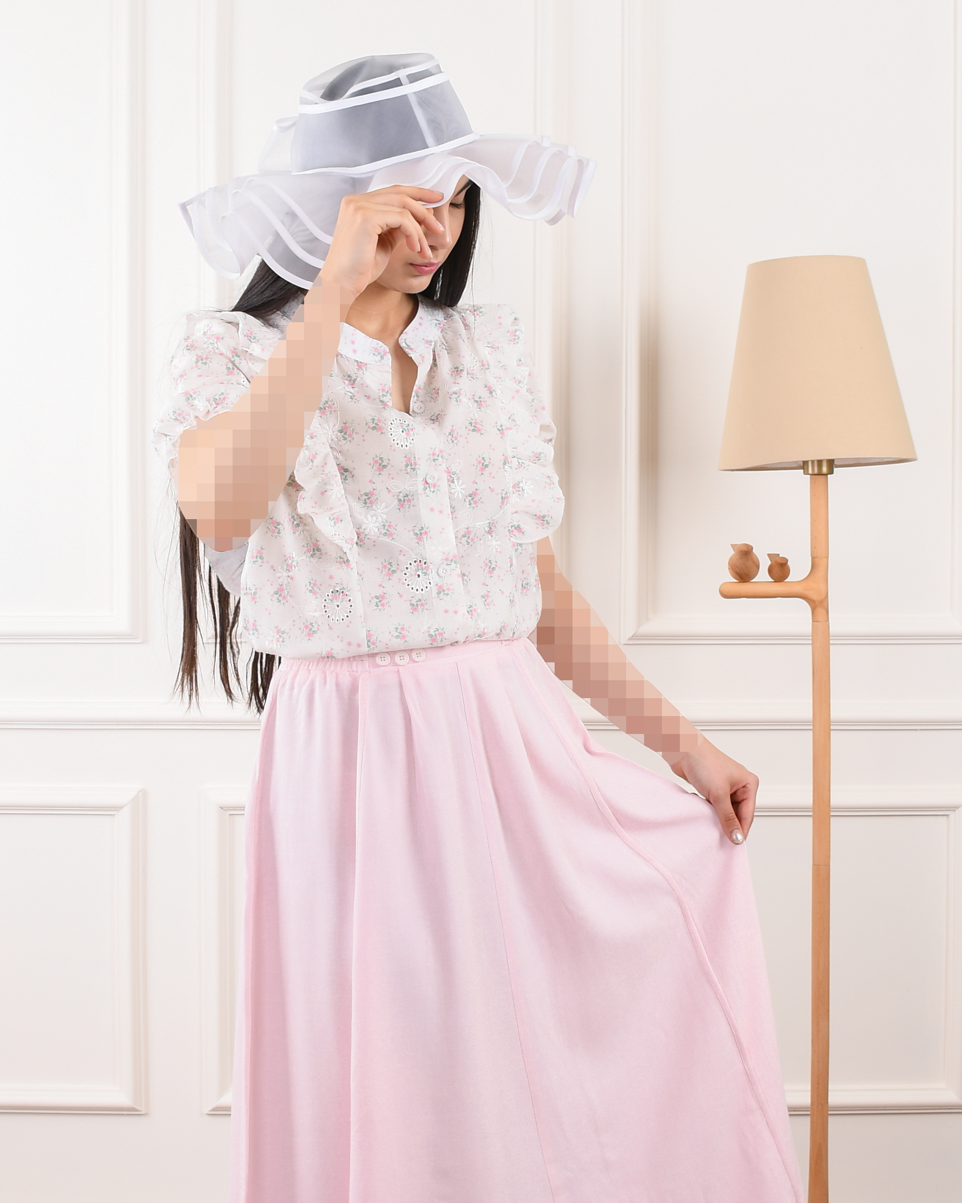 بلوز آستین کوتاه نازی C00469