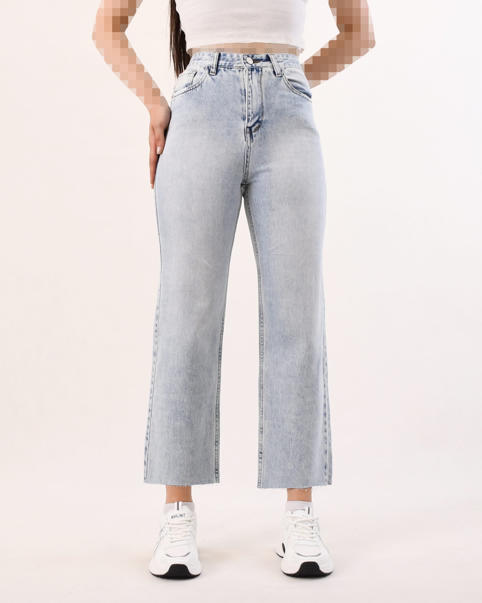 شلوار جین پایین کات c00472