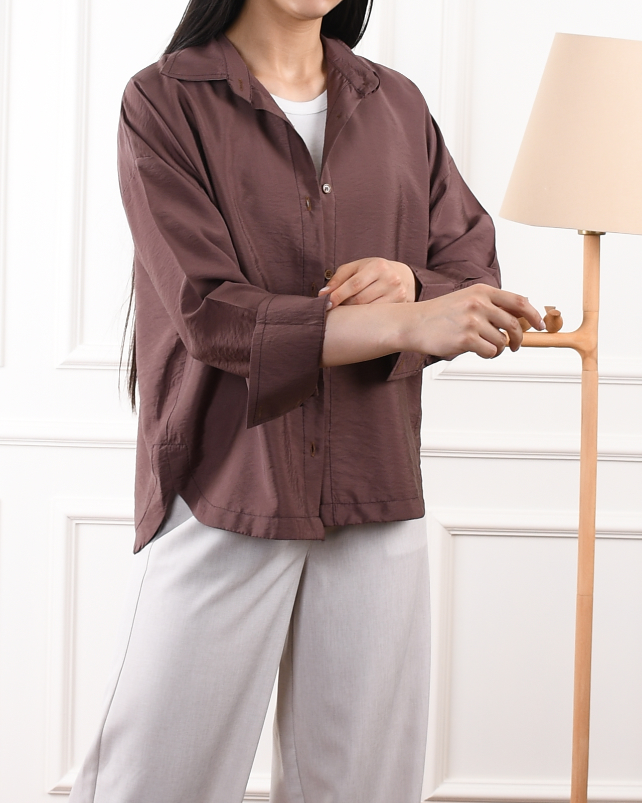 شومیز ماهگون OppsiC00478