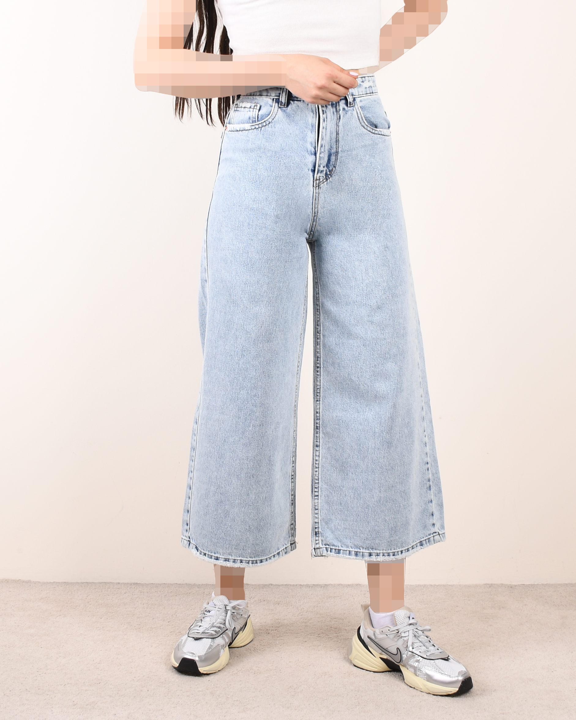 شلوار جین واید لگ C00481