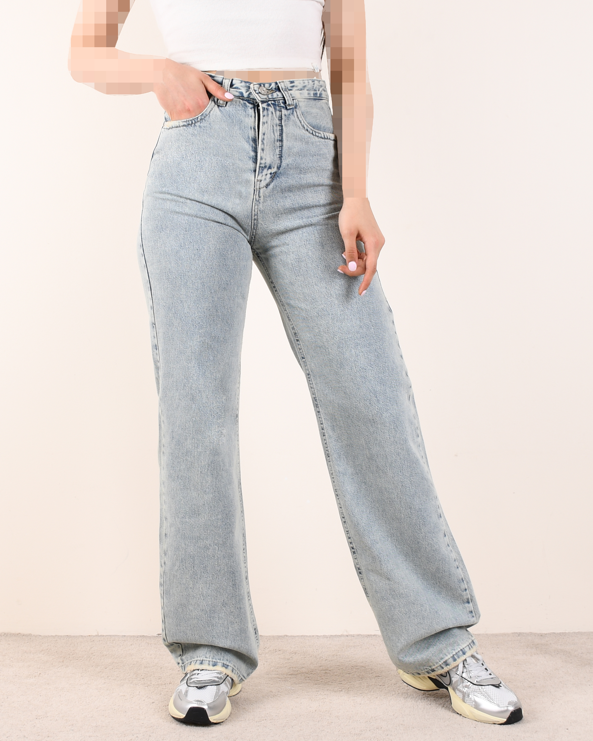 شلوار جین نیم بگ OppsiC00495