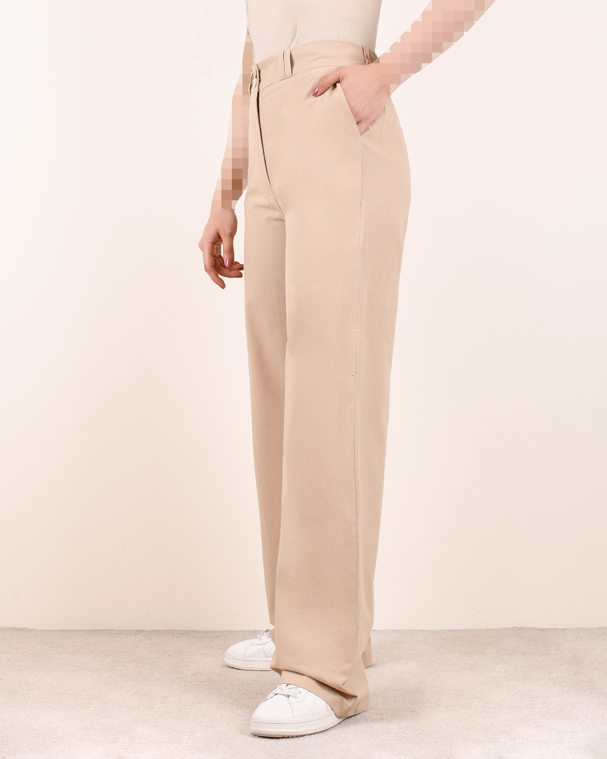 شلوار لینن کاملیا C00442