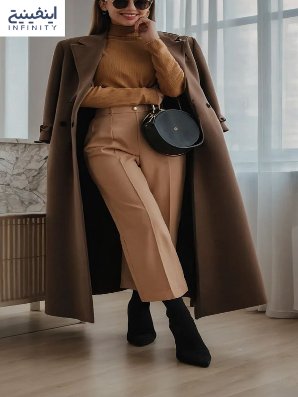 انتخاب کفش و کیف مناسب ست کردن مانتو قهوه‌ای