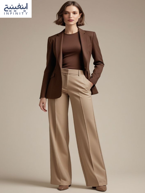 انتخاب شلوار مناسب برای ست کردن مانتو قهوه‌ای