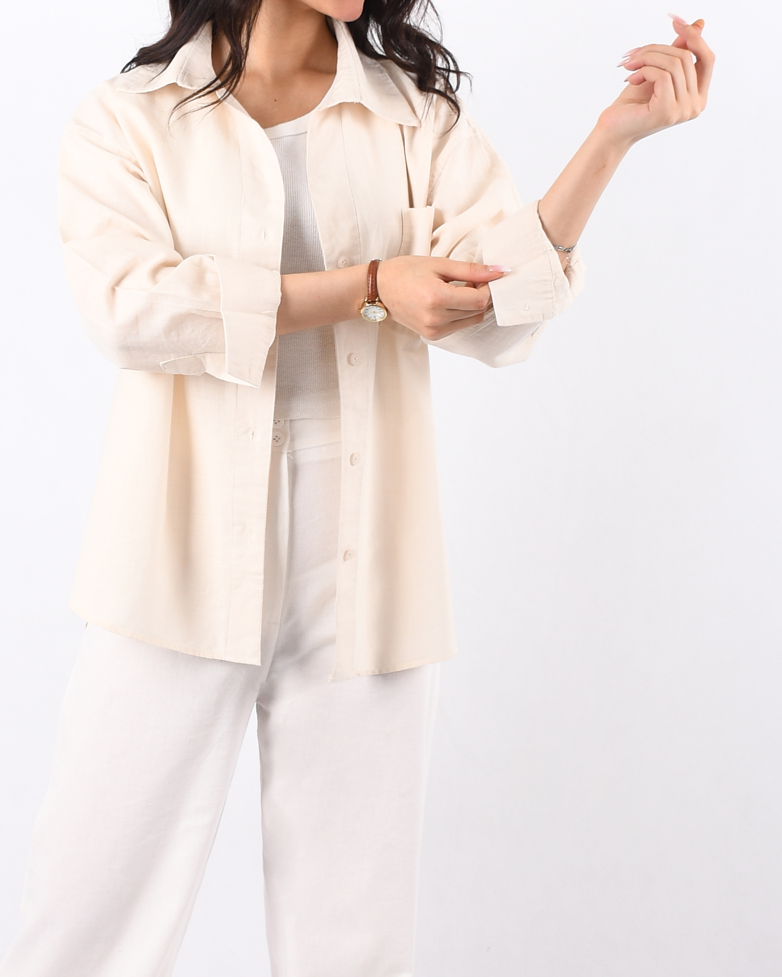 شومیز یقه شکاری C00547