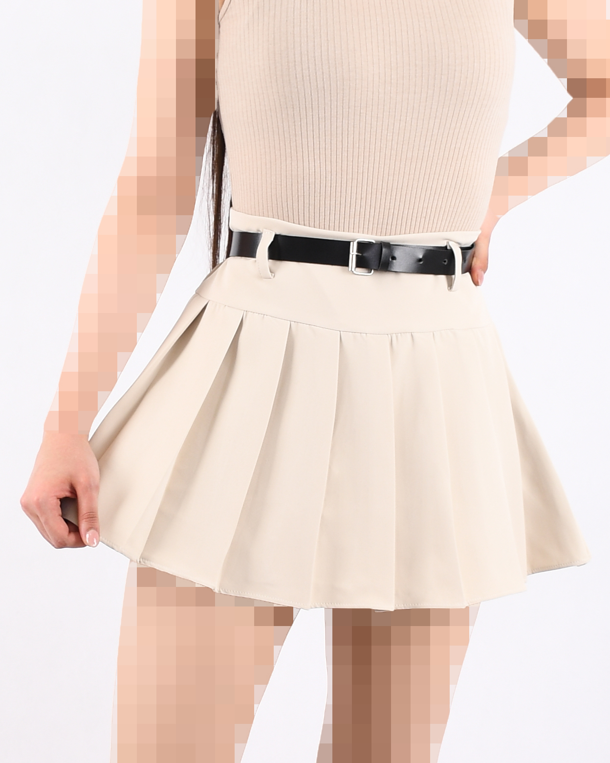 دامن کوتاه پلیسه  C00553