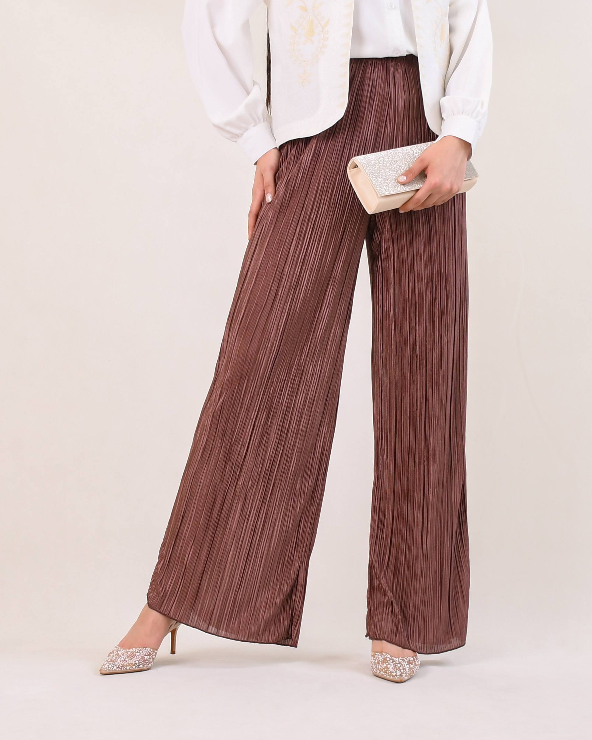 شلوار پلیسه C00460