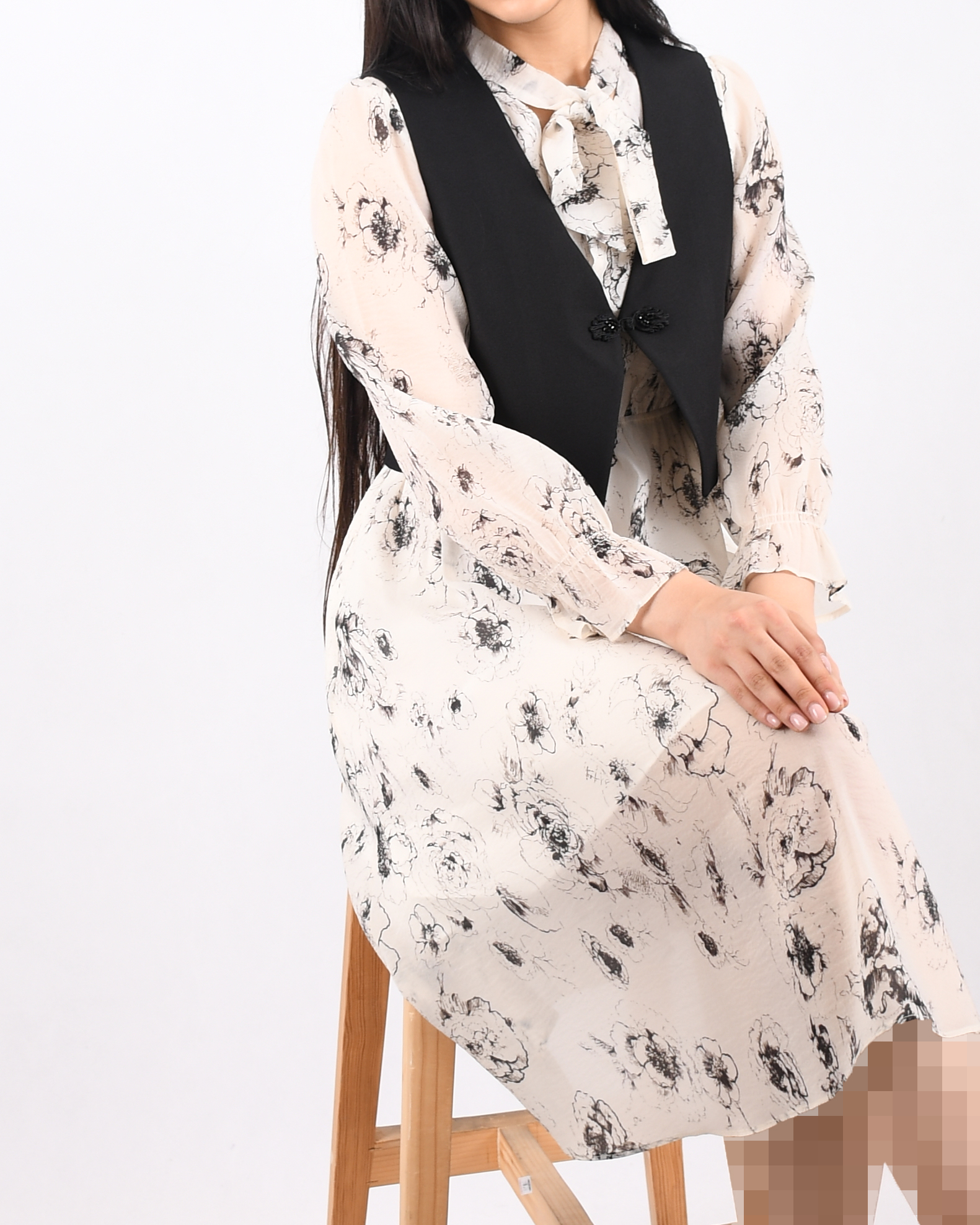 پیراهن ژیله دار دلوین C00167