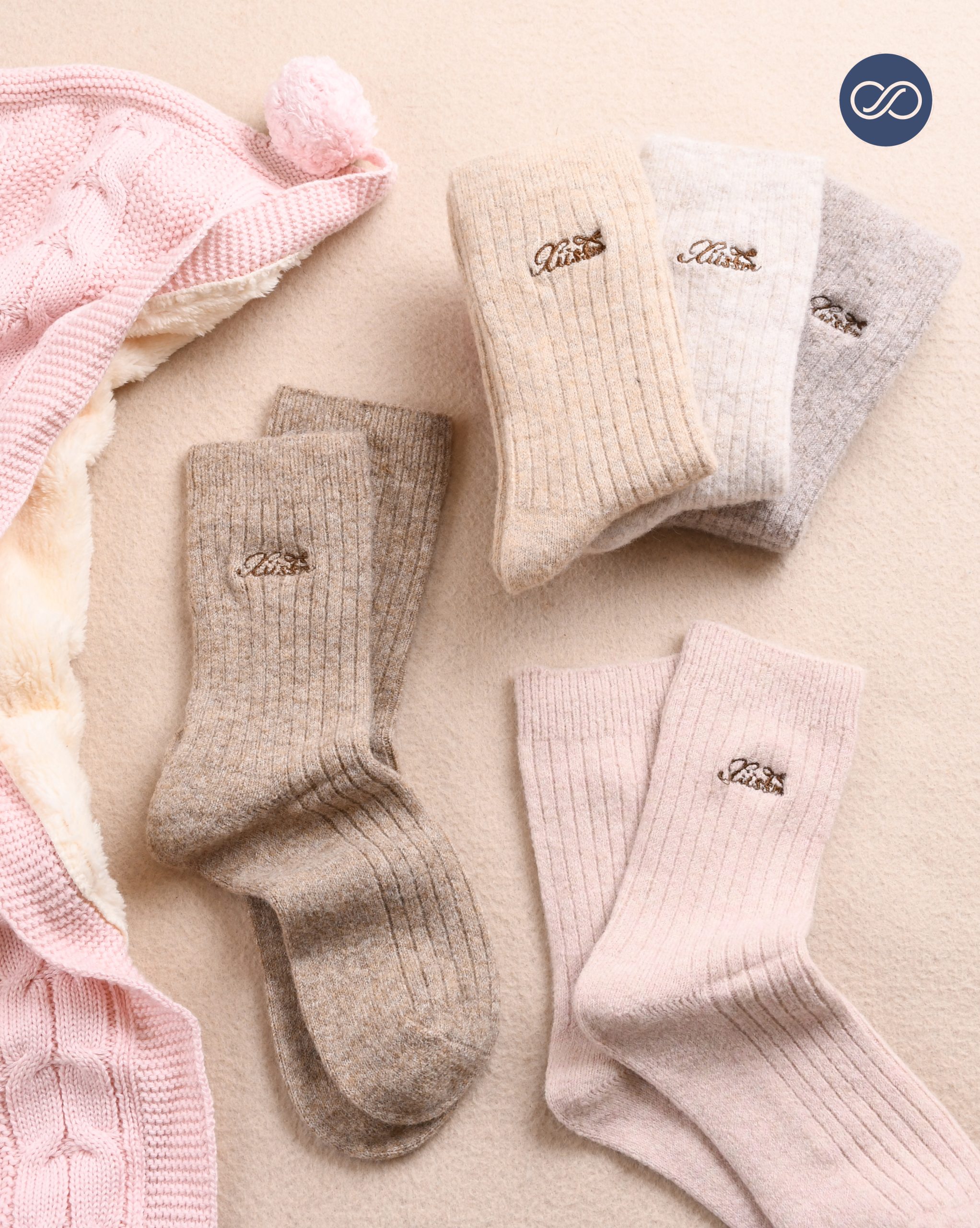 جوراب ساقدار پشمی 000684