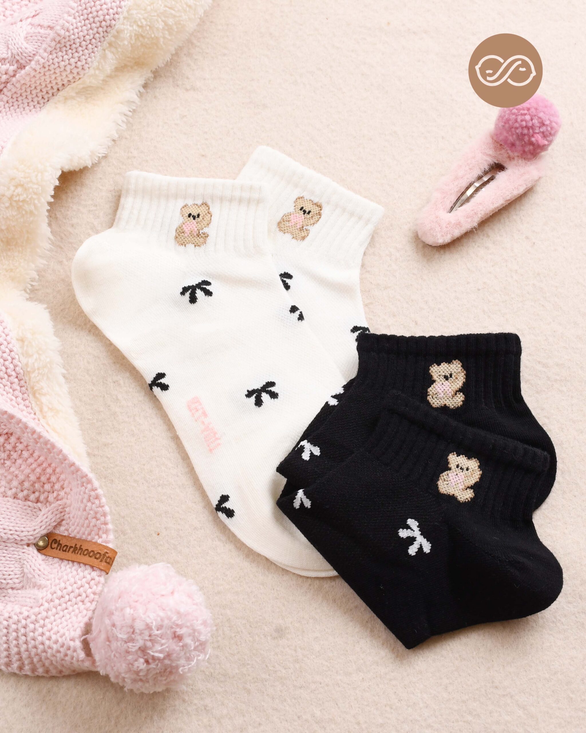 جوراب مچی خرسی 000709