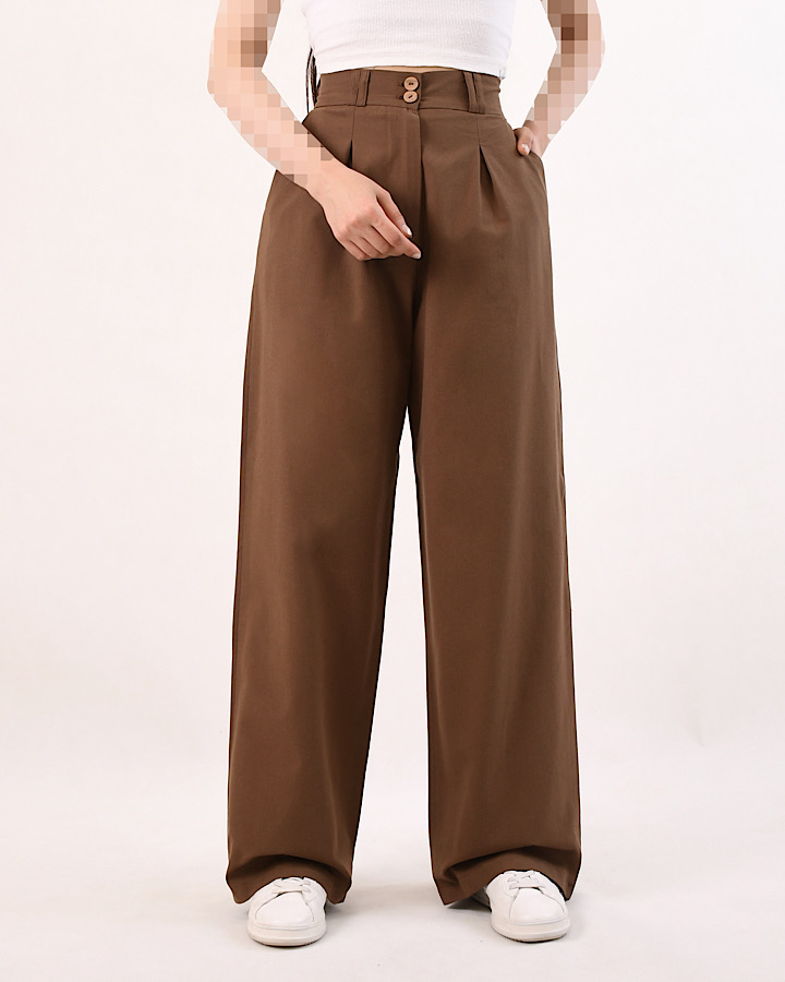 شلوار لینن فول بگ C00606