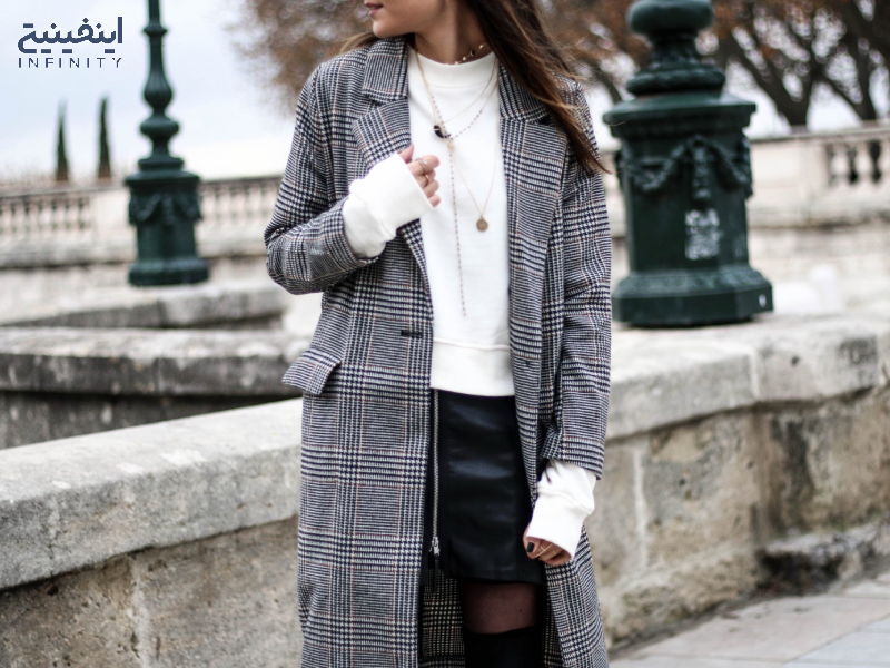 ترفندهای خاص برای ست کردن کت و بارانی چهارخونه