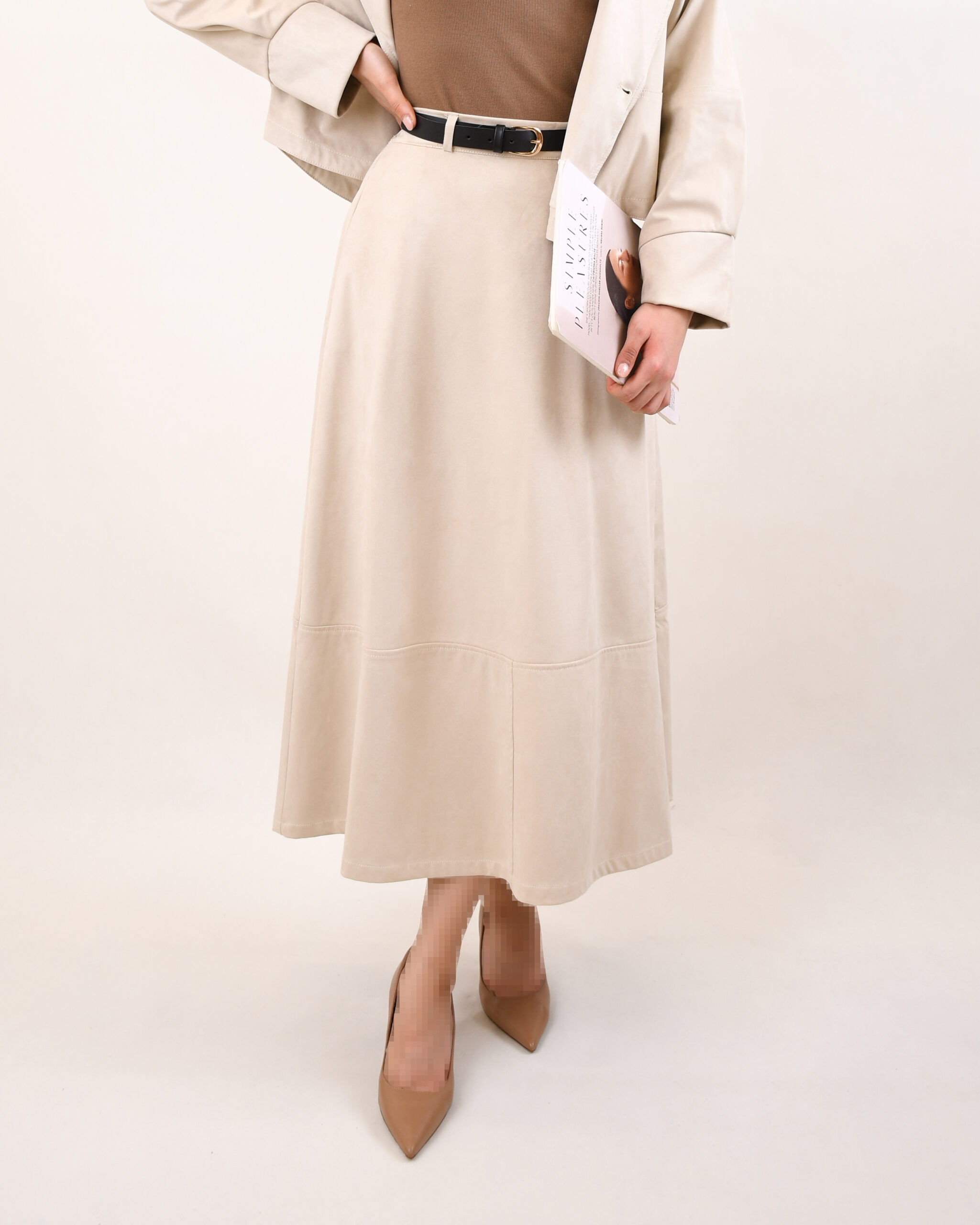 دامن بلند جیر L0039