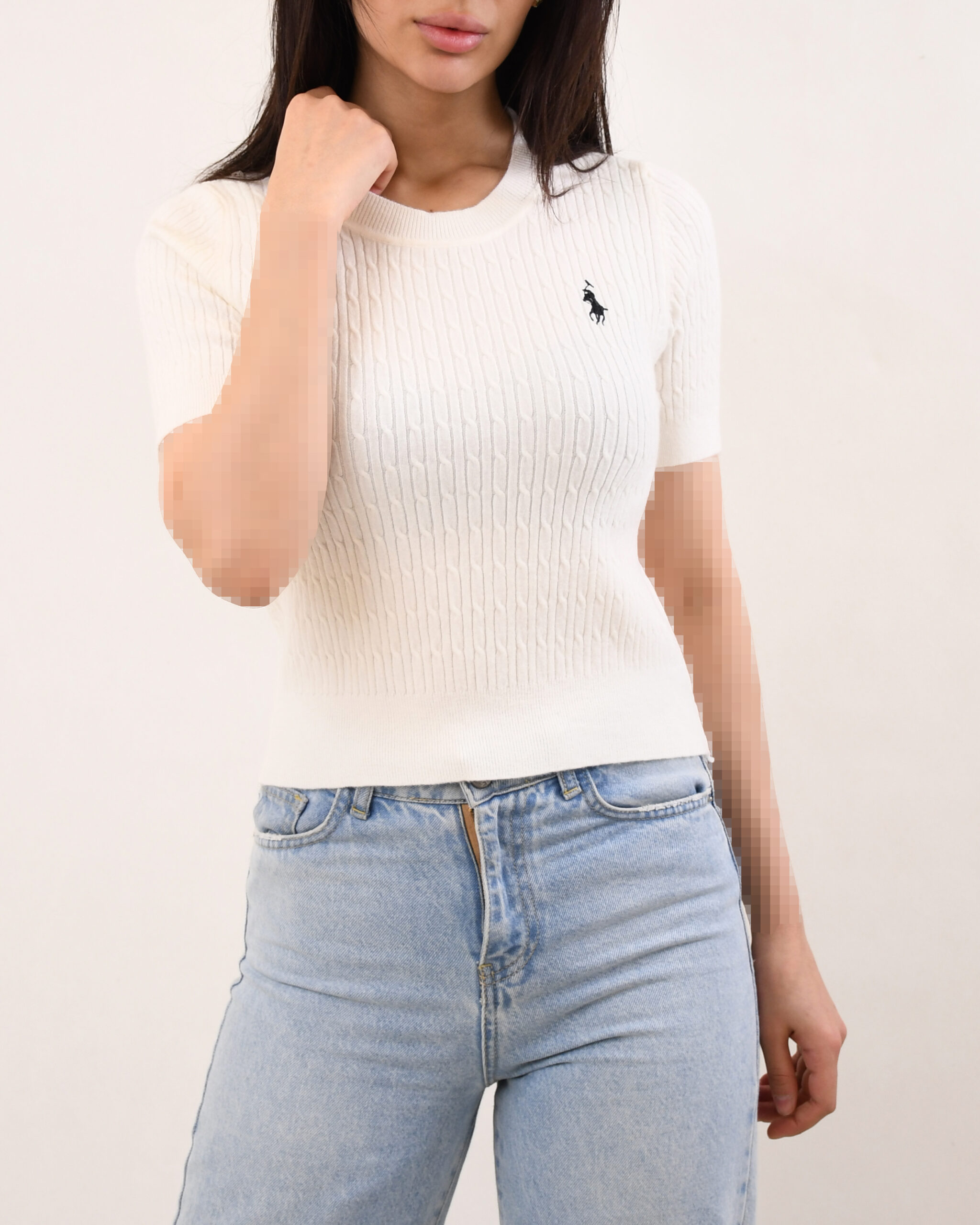 بافت آستین کوتاه L0035