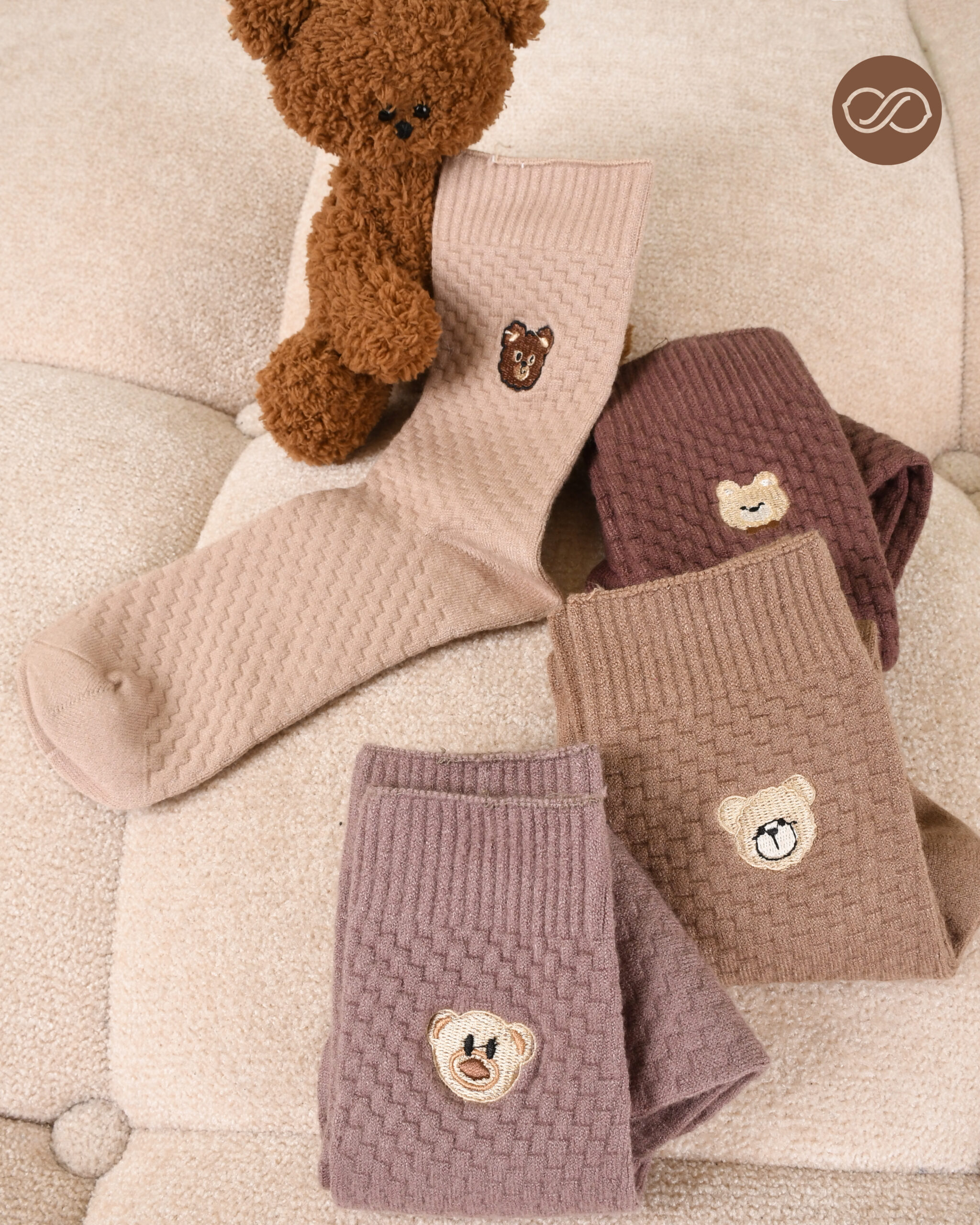 جوراب گلدوزی000796