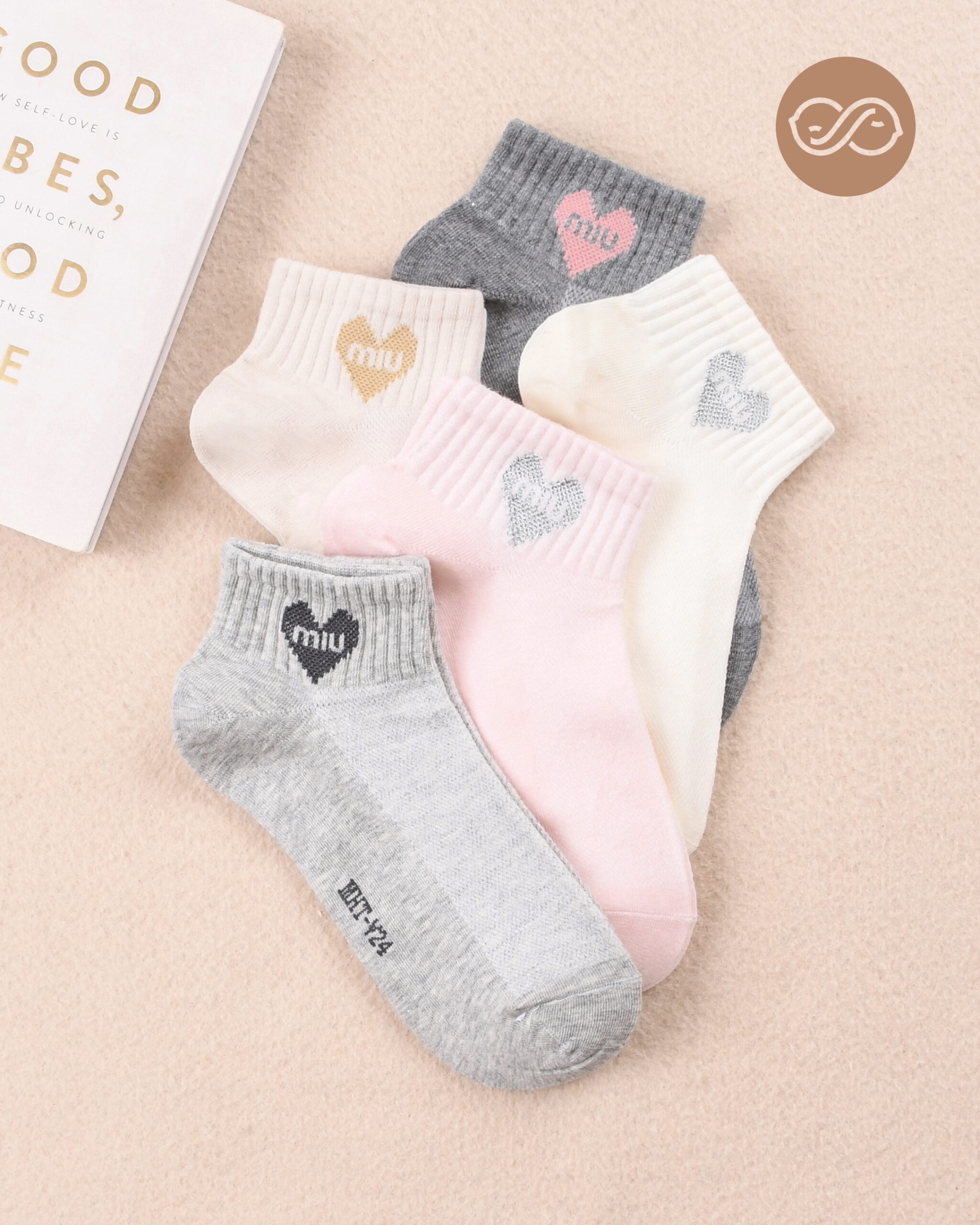 جوراب مچی قلبی میو 000717