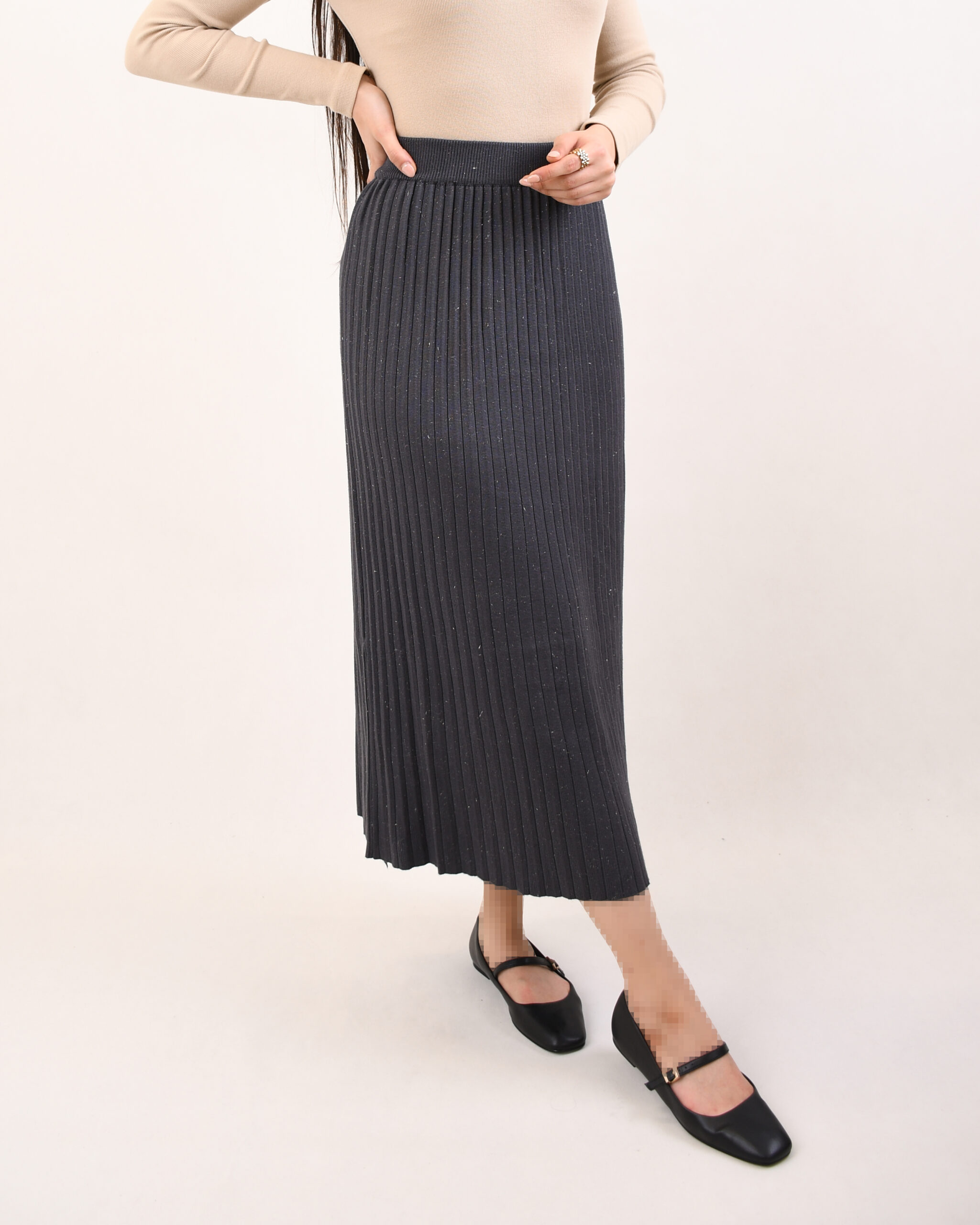 دامن بافت شایلی L0017