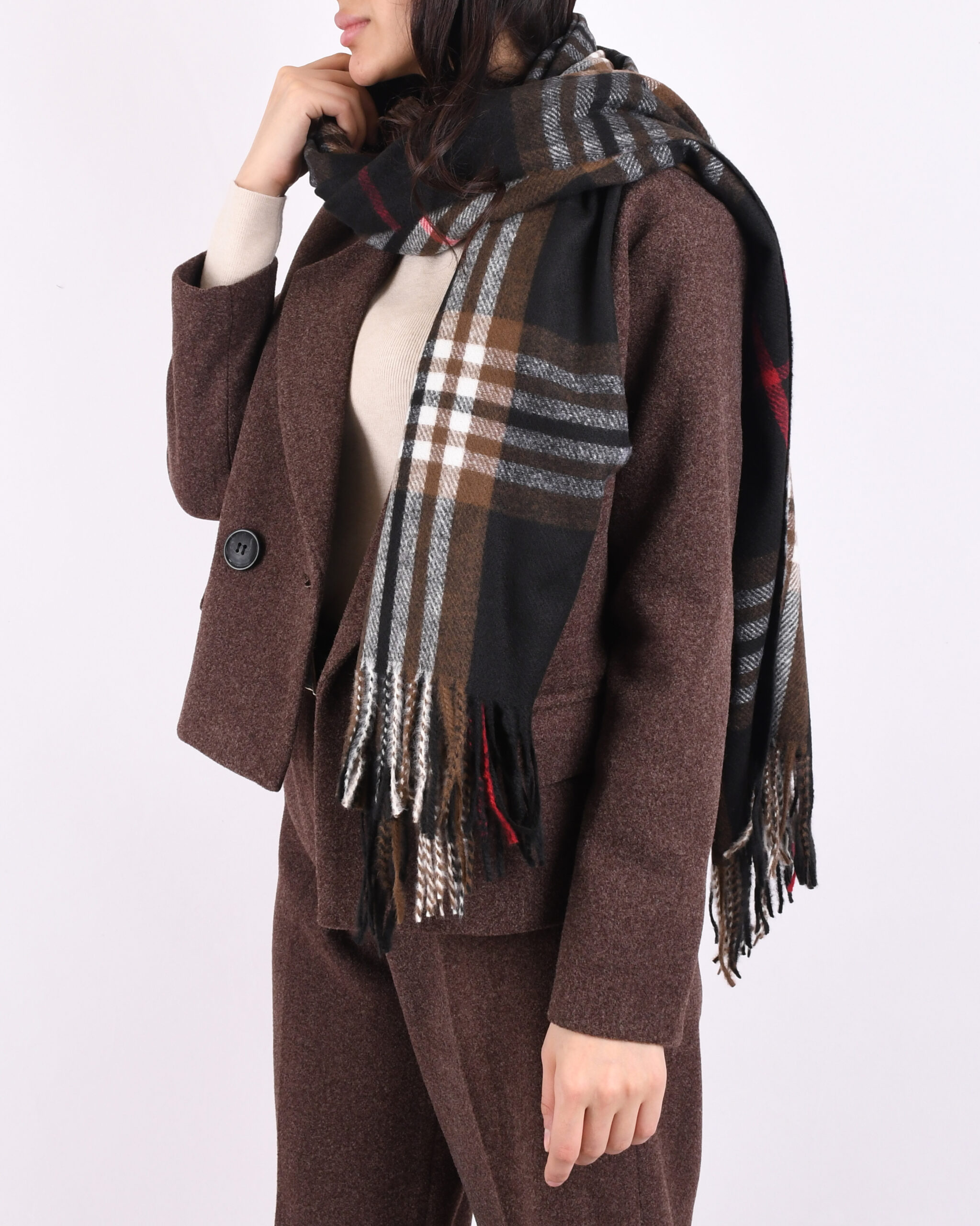 شال موهر چهارخونه S00796