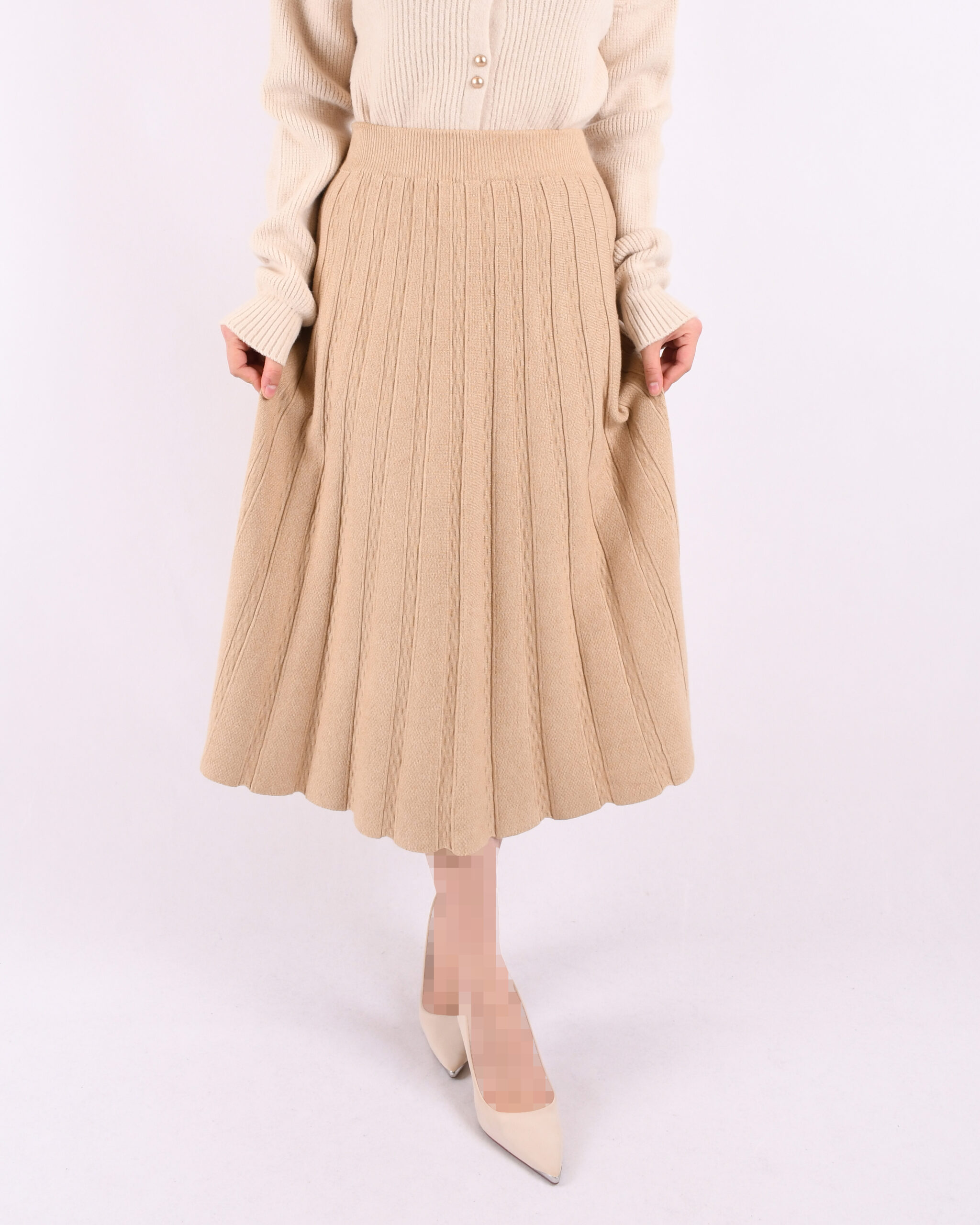 دامن بافت کلوش L00178