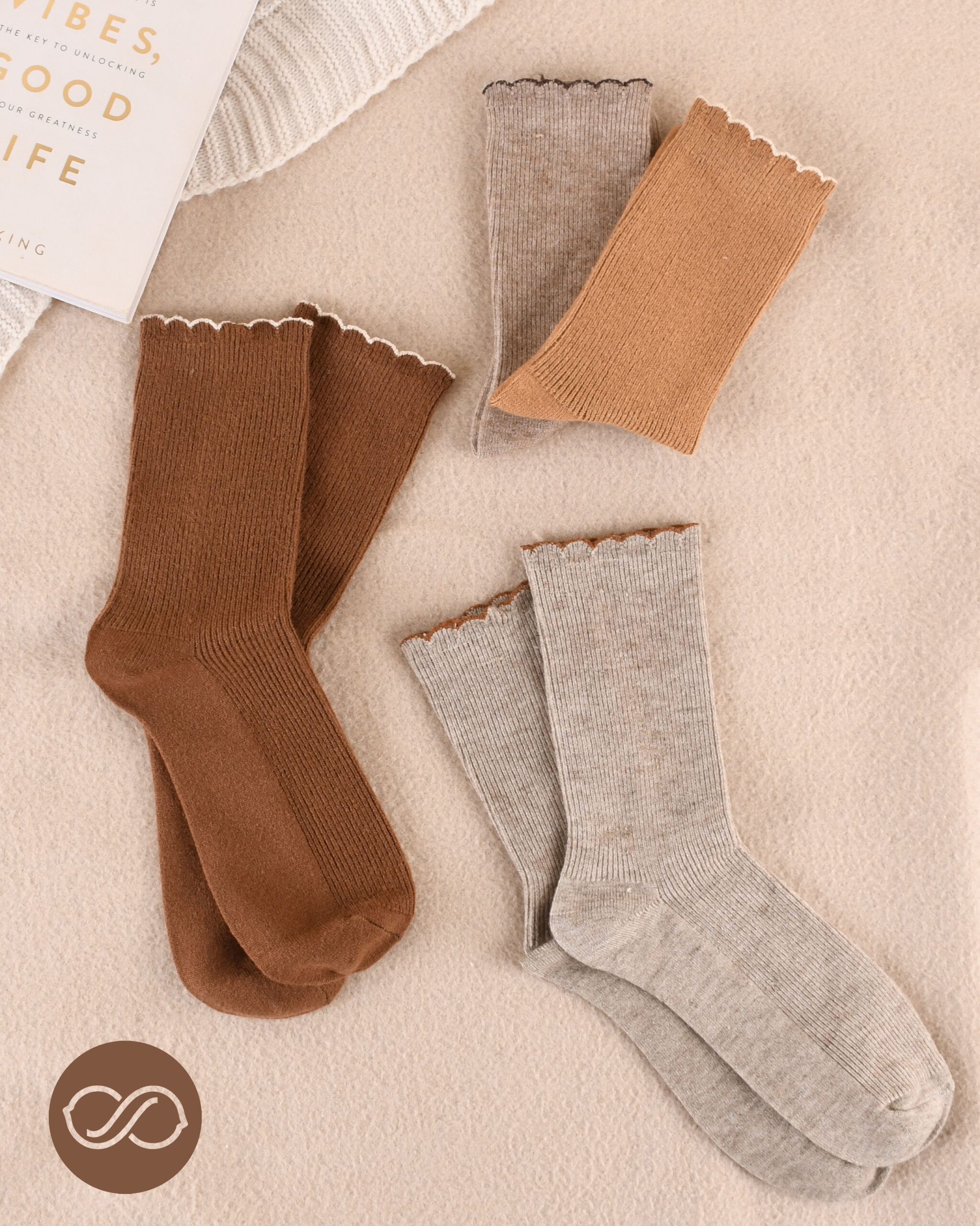 جوراب لب فرفری 000793