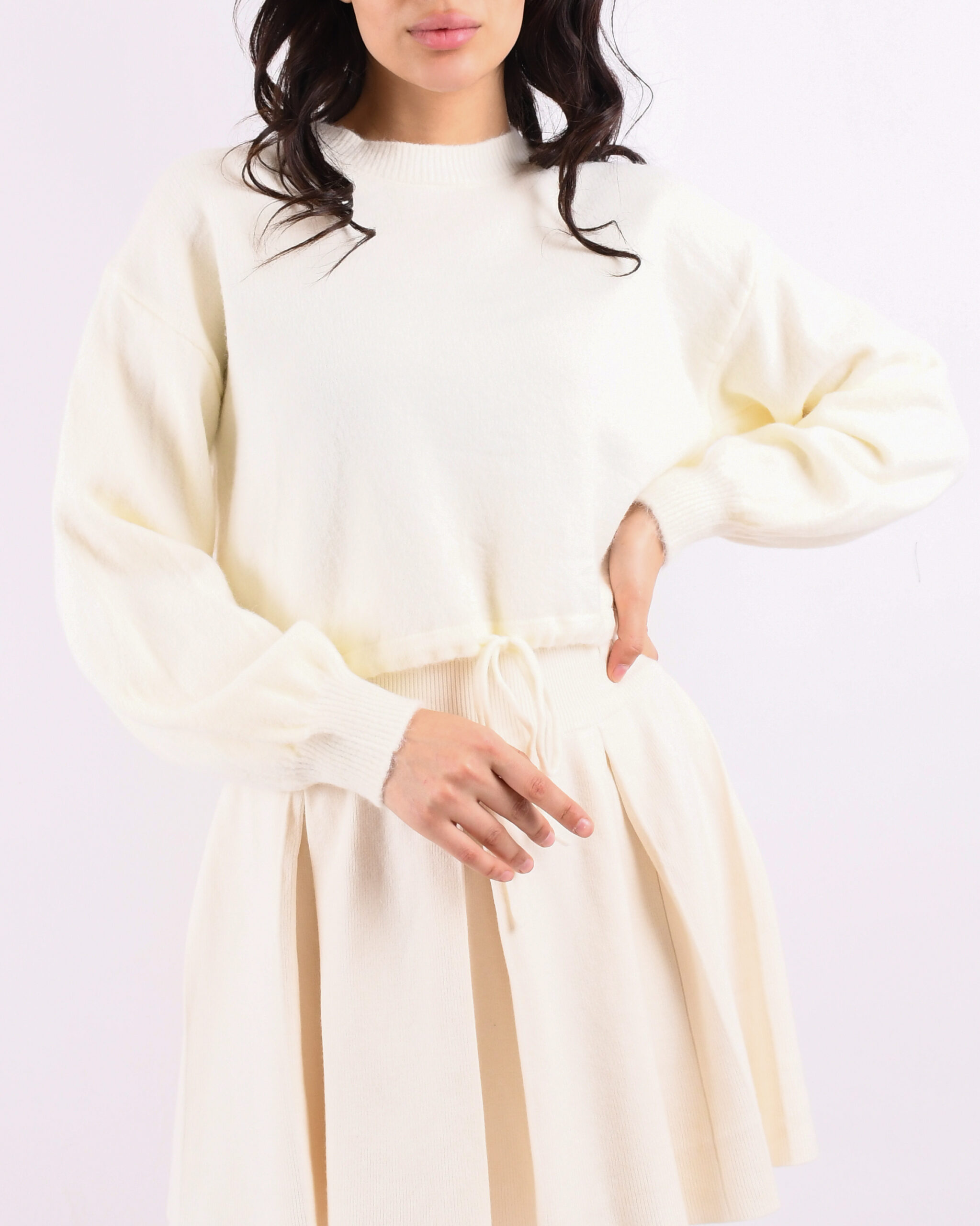 کراپ بافت پایین بند دار L00112