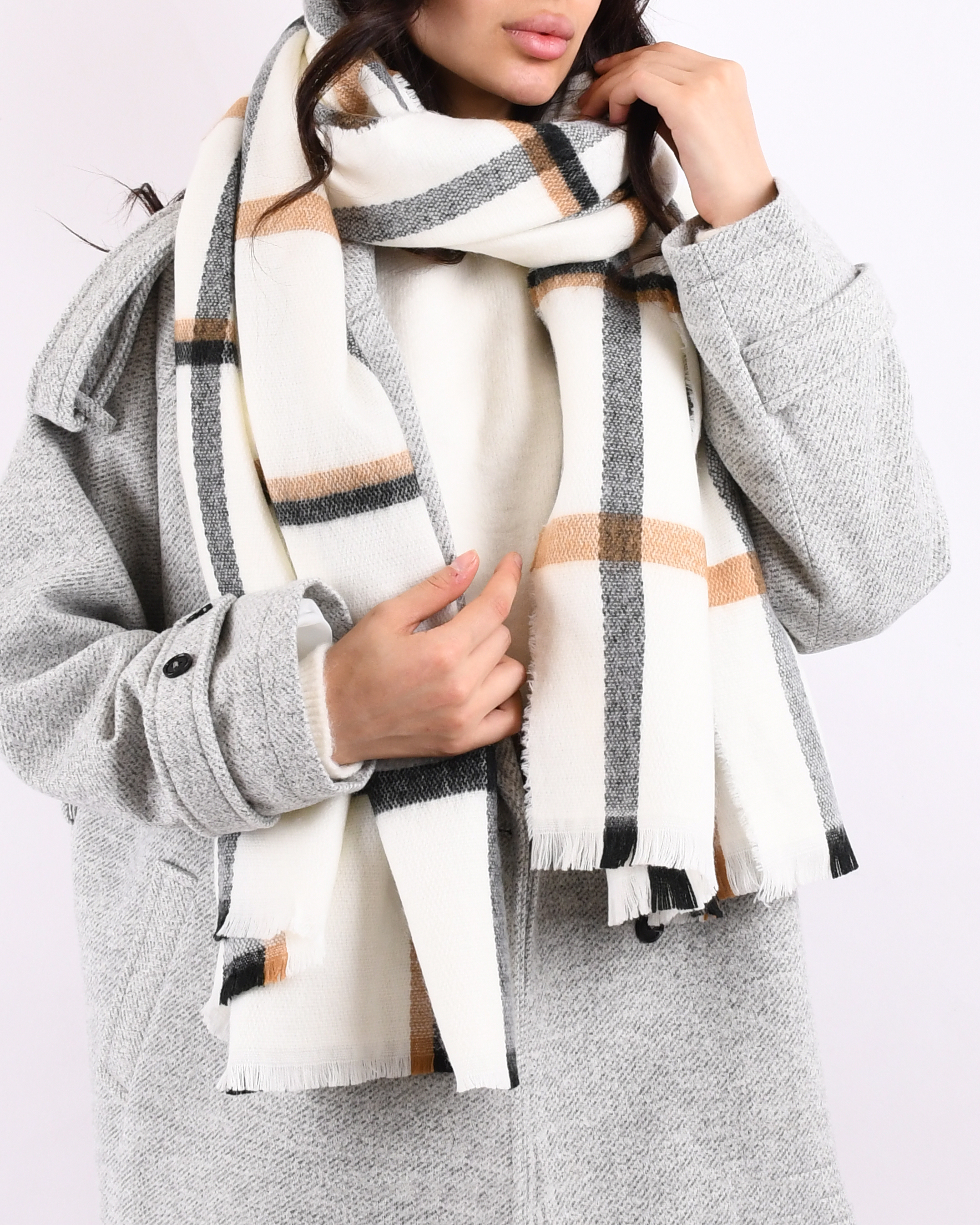 شال موهر چهارخونه زارا S00761