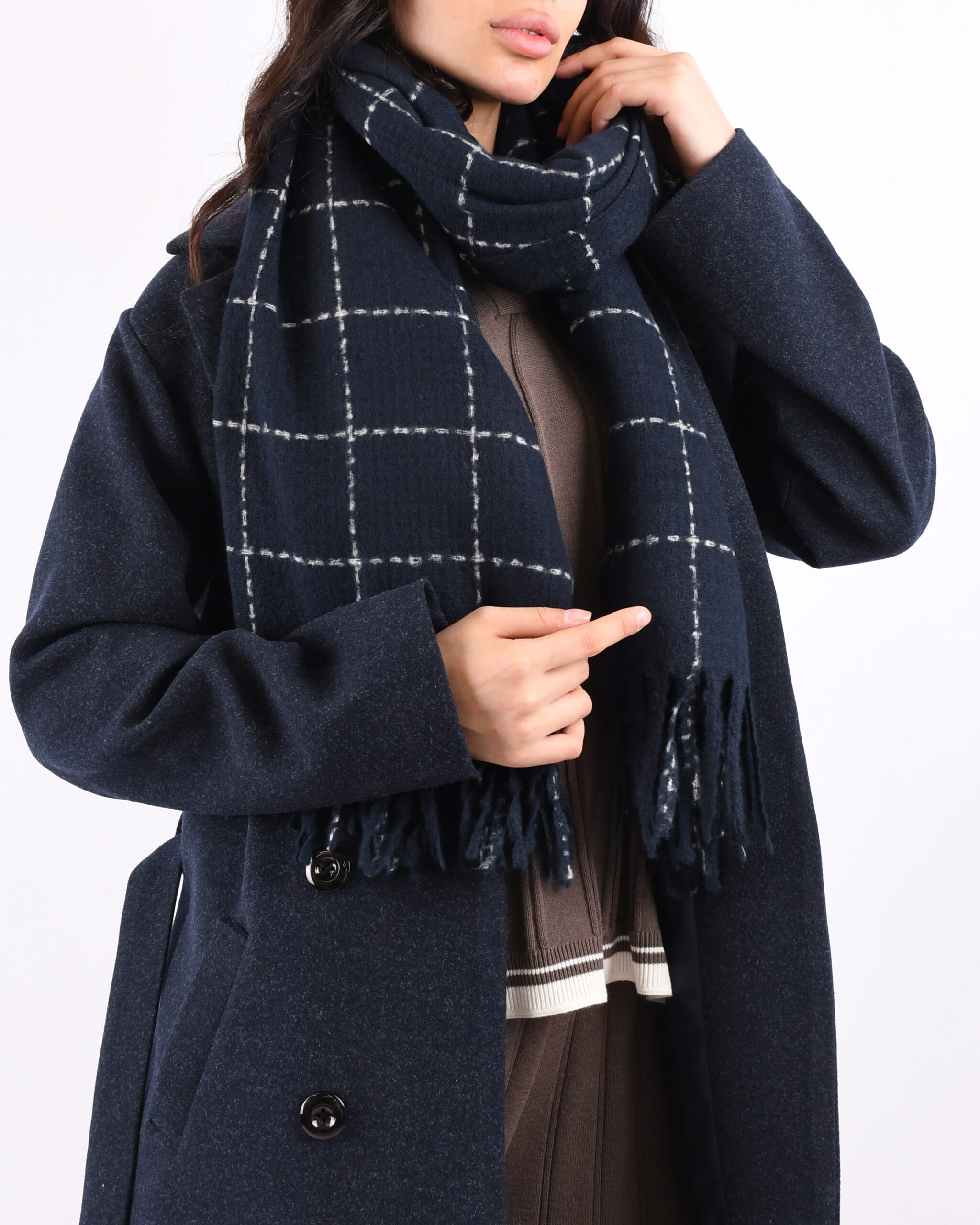 شال موهر چهارخونه S00755