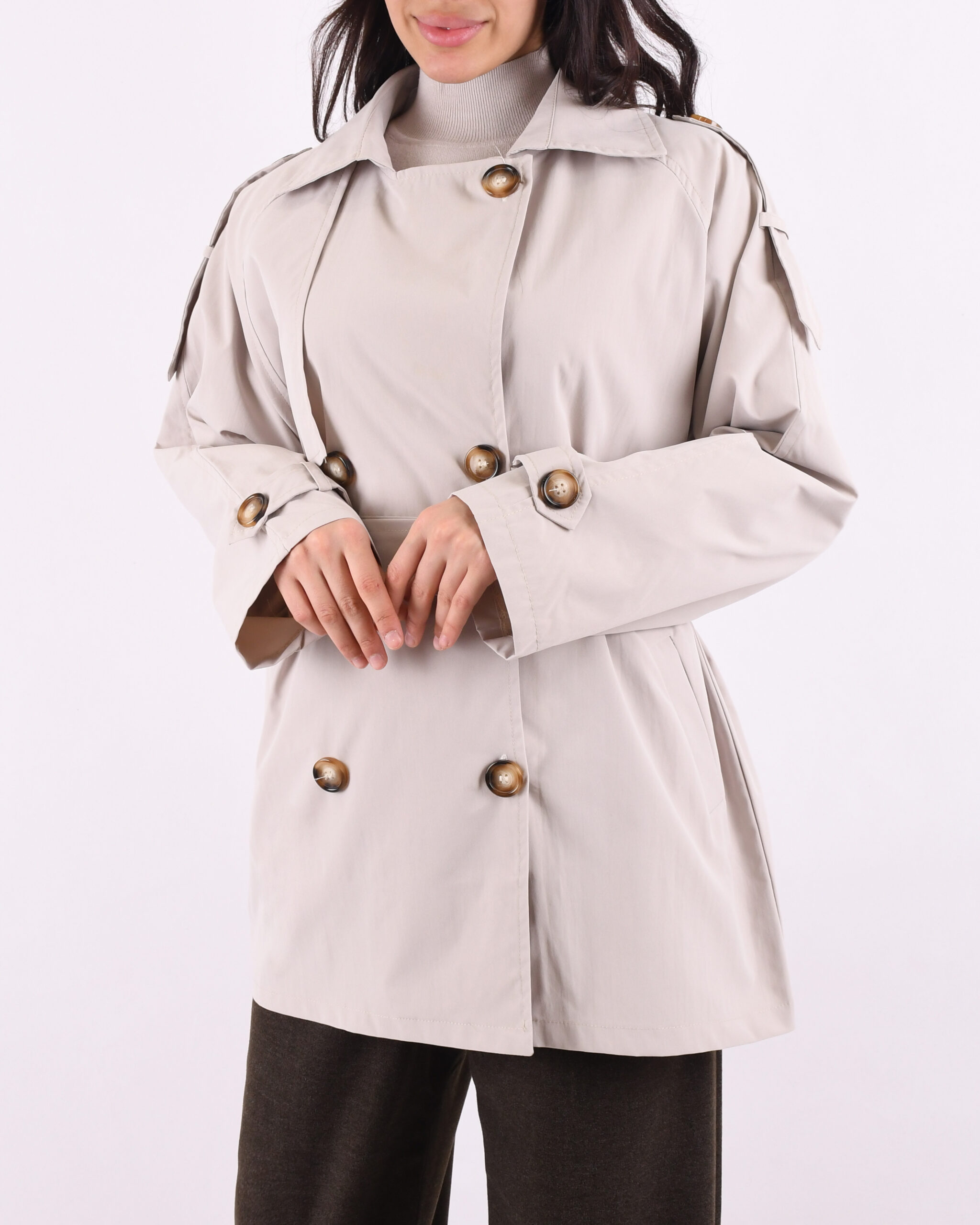 ترنچ کت ژیله دار L00189