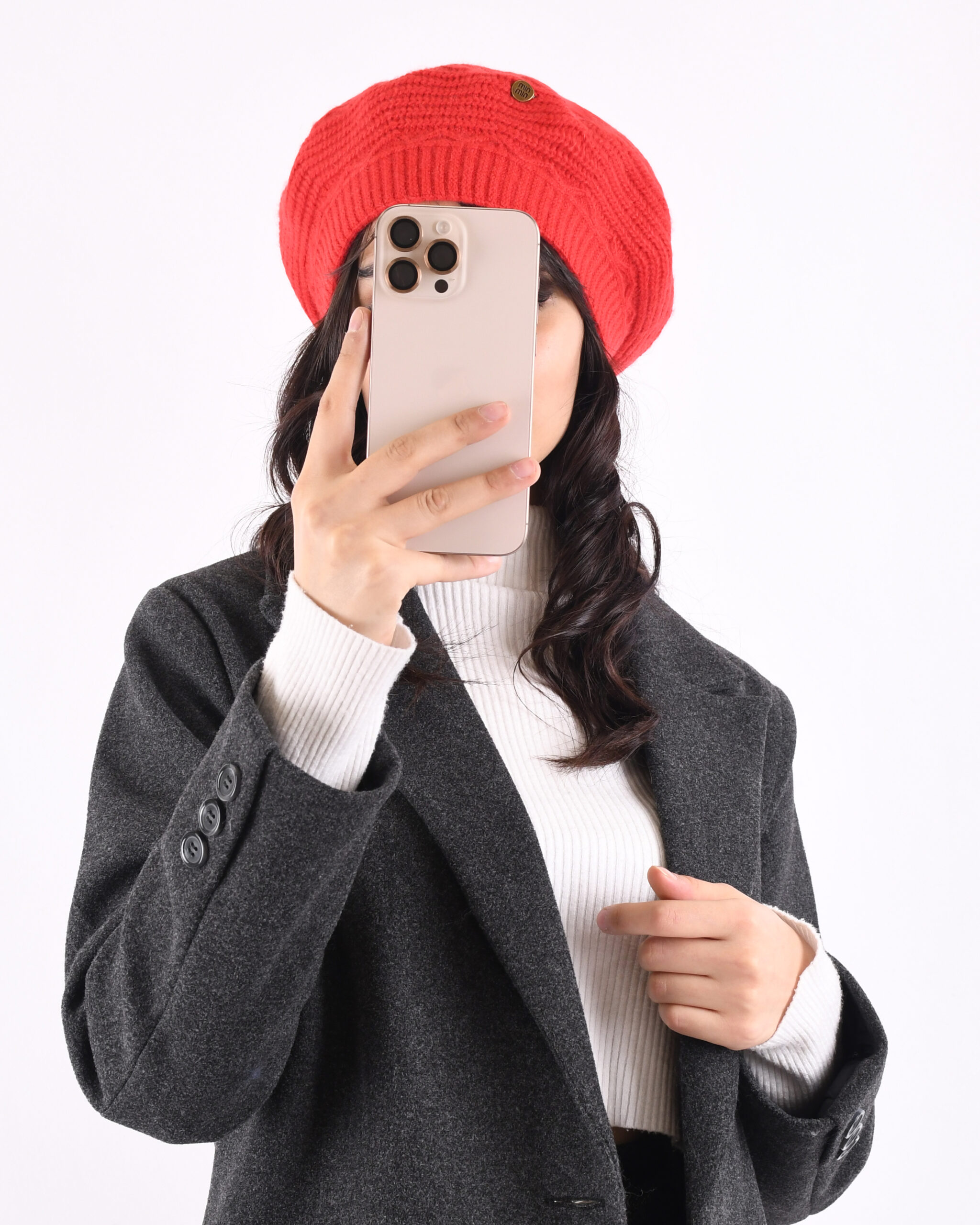 کلاه بره بافت لوزی S00775