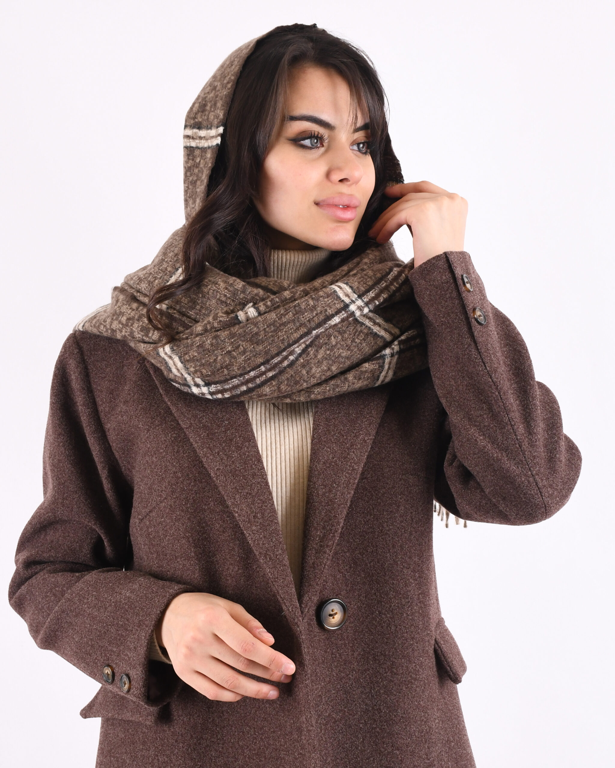 شال موهر چهارخونه s00794