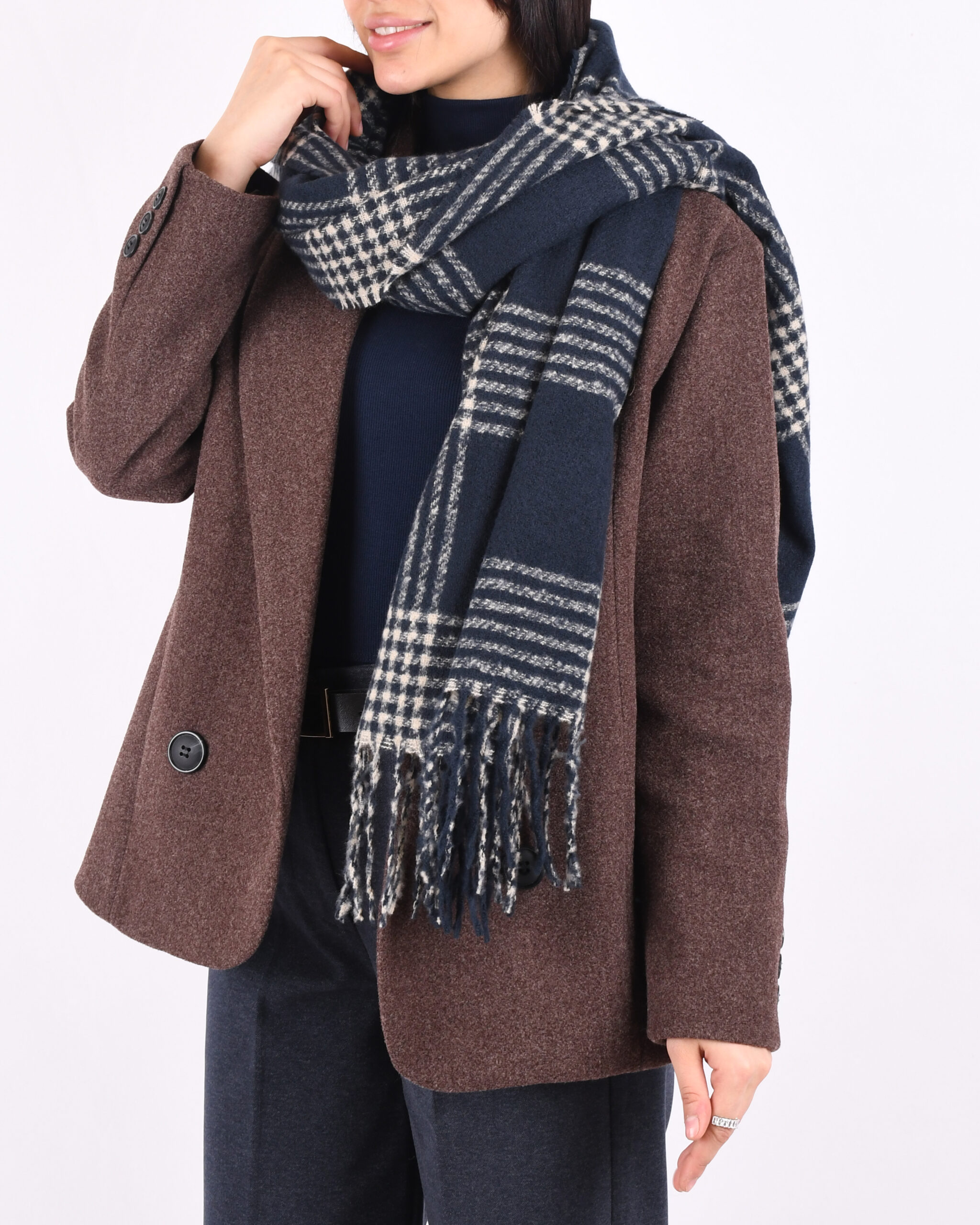 شال موهر چهارخونه S00790