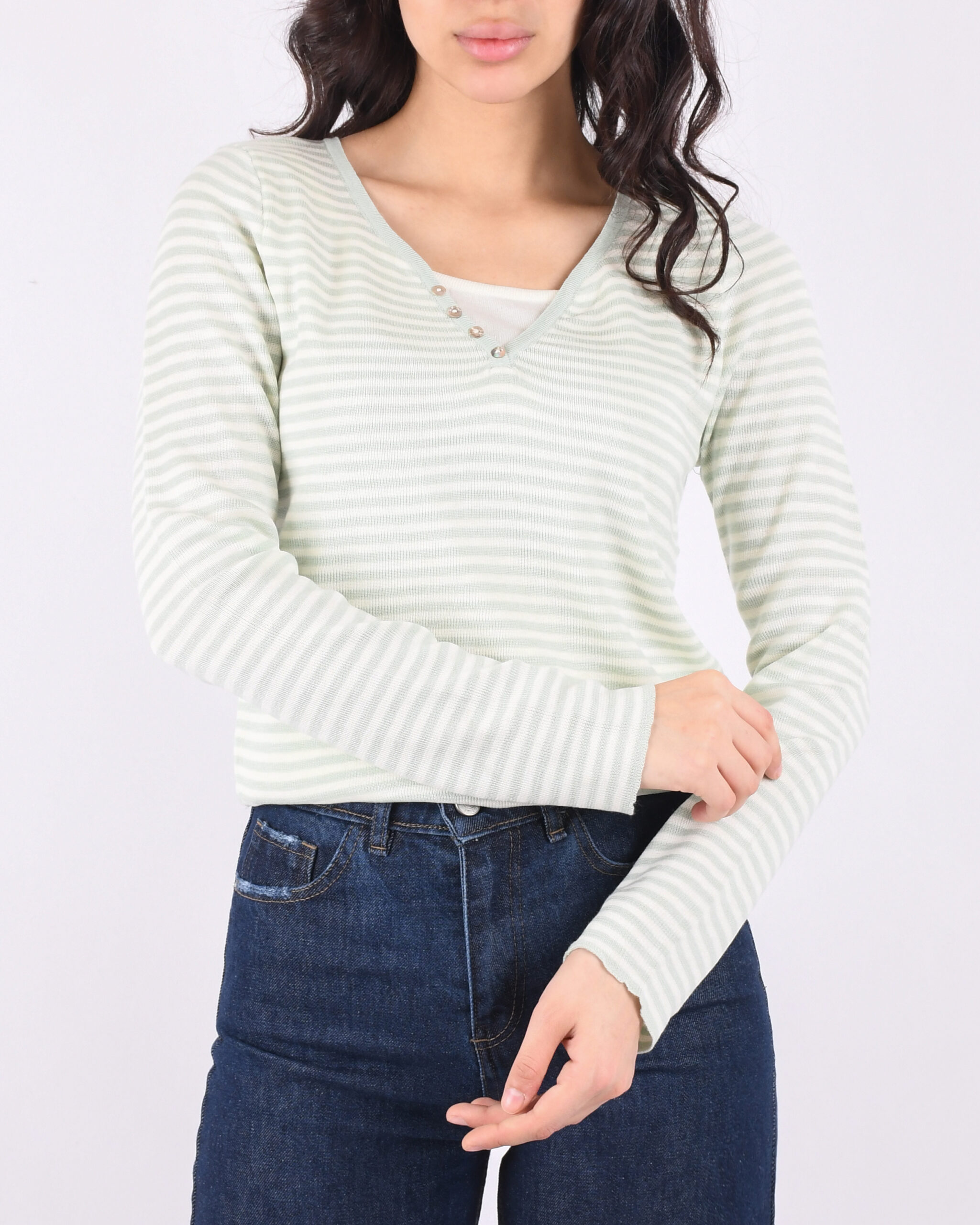 بلوز بافت یقه هفت L0015