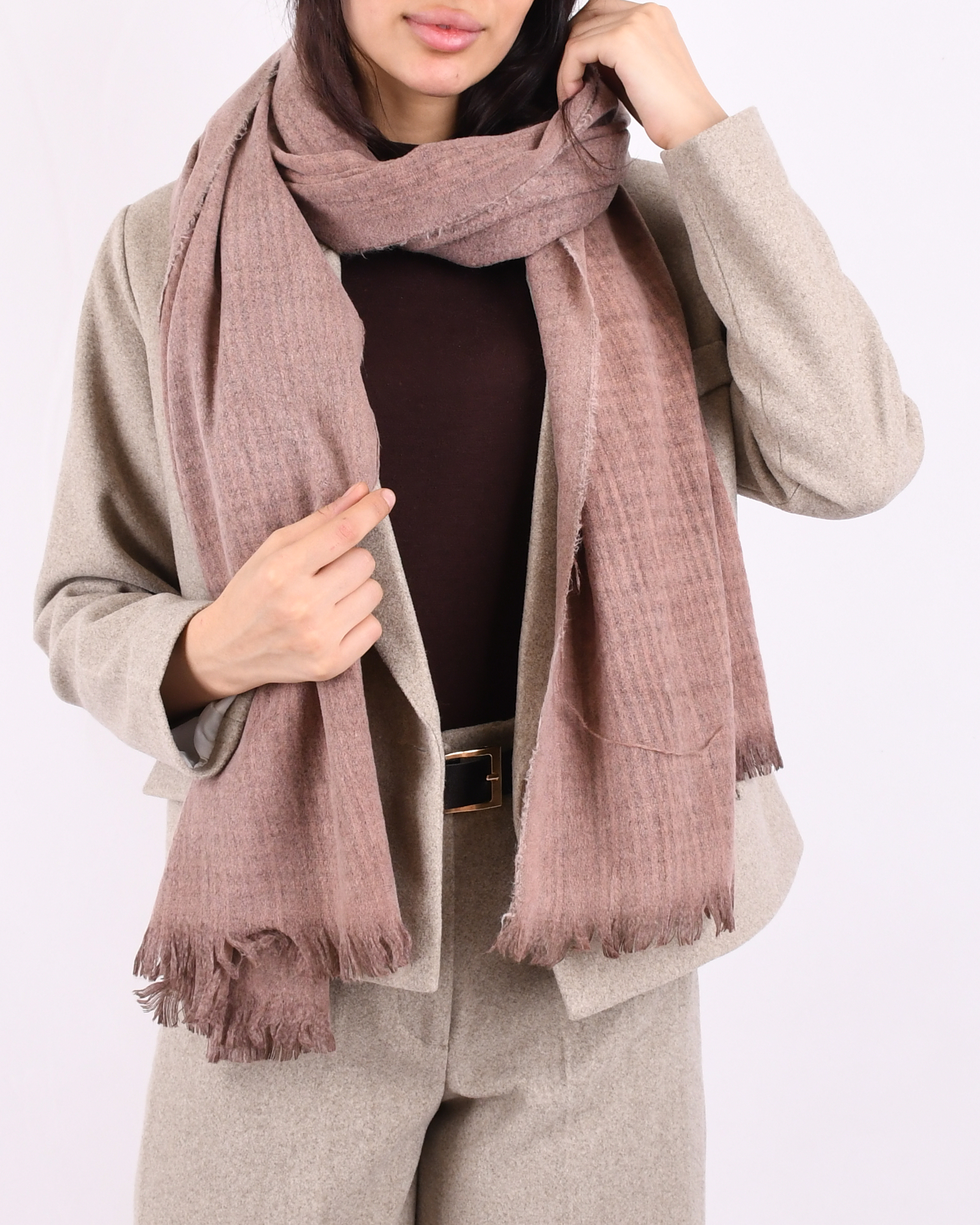 شال پاییزه لبه ریش S00793